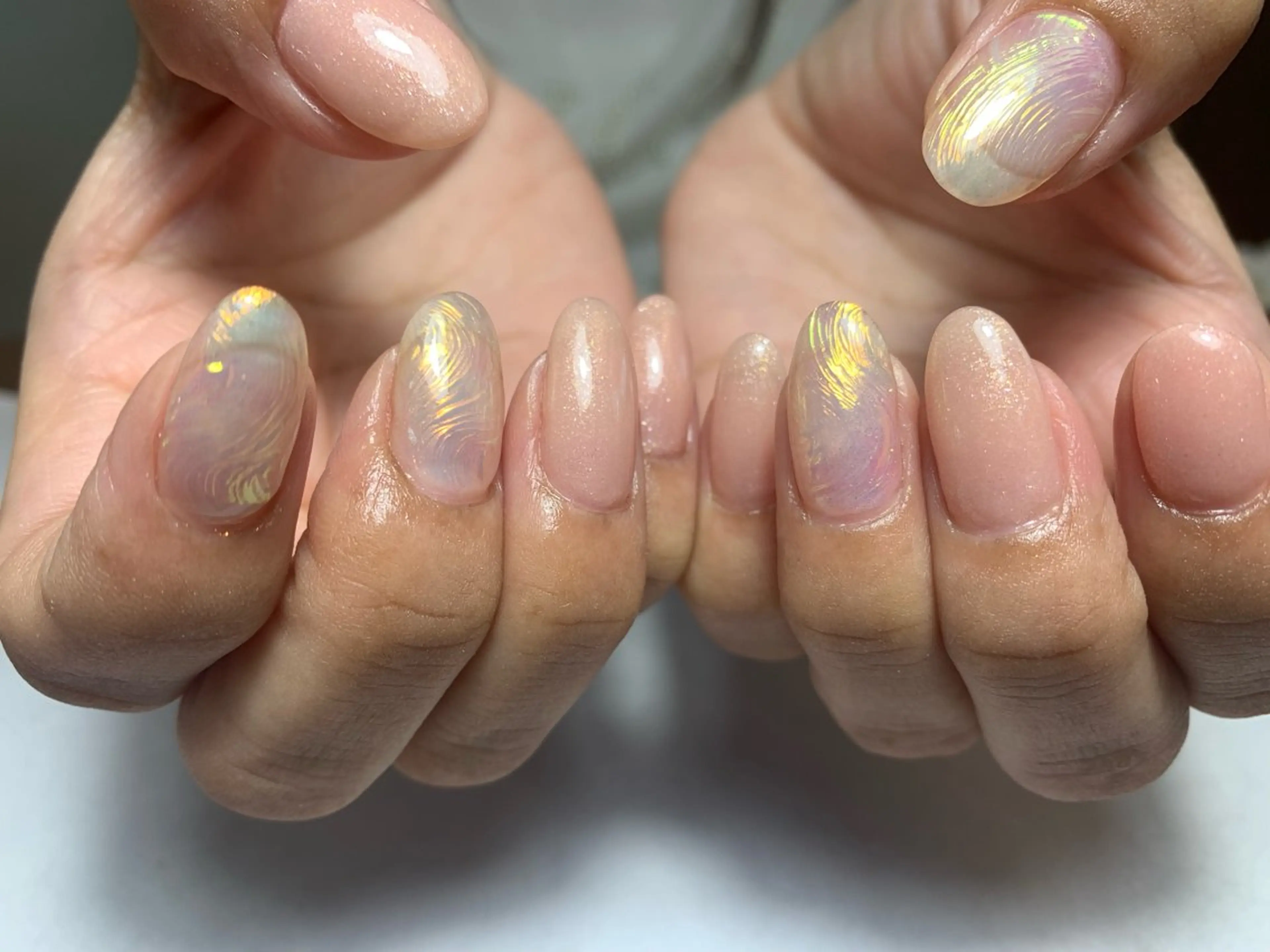 ネイル アートネイル ラメ(グリッター) ワンカラーネイル is.nail 🌷sonokoのネイルデザイン