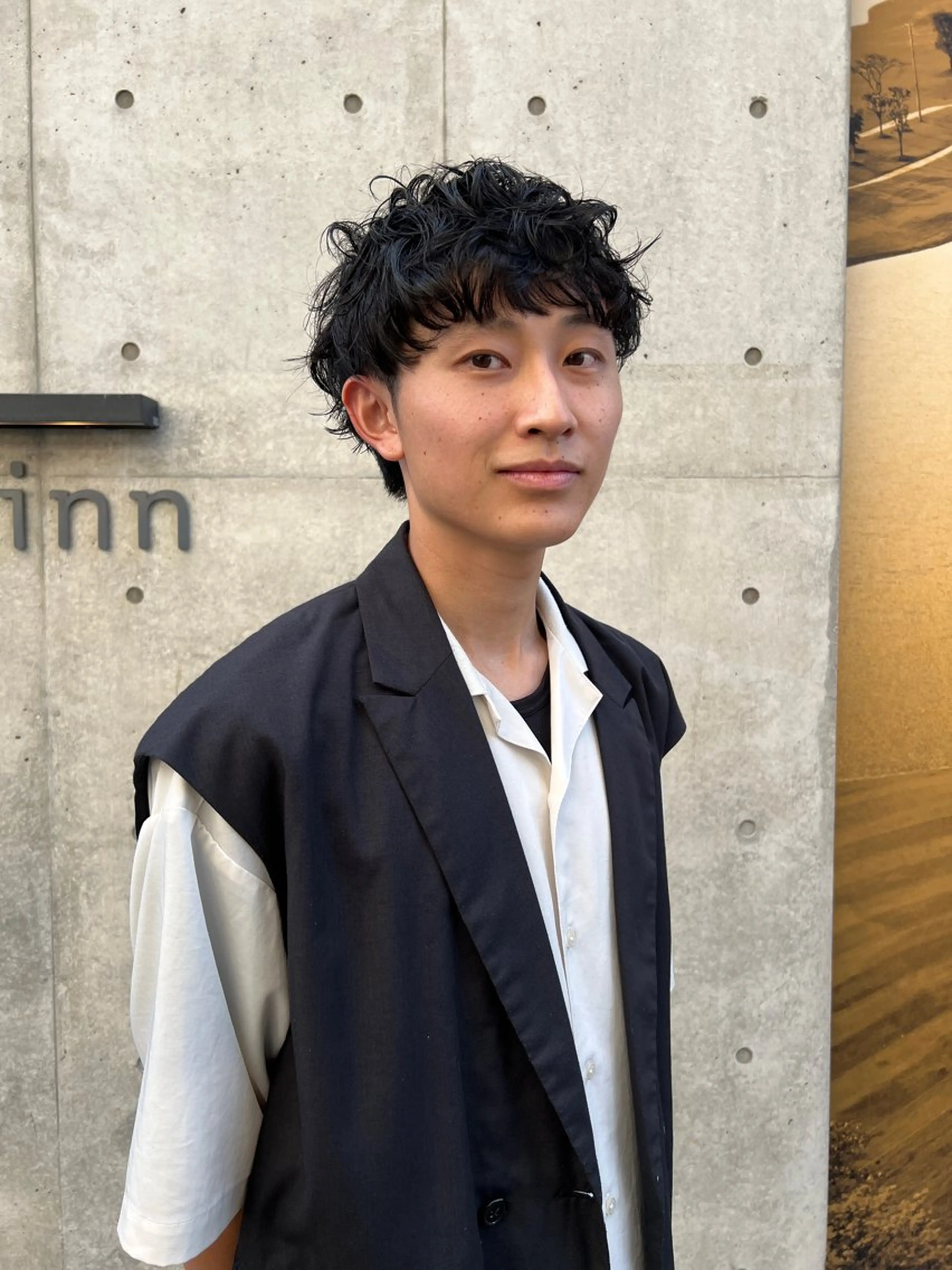 パーマ メンズ カット パーマ 大阪メンズハイトーン /スパイキー/RAIのヘアスタイル