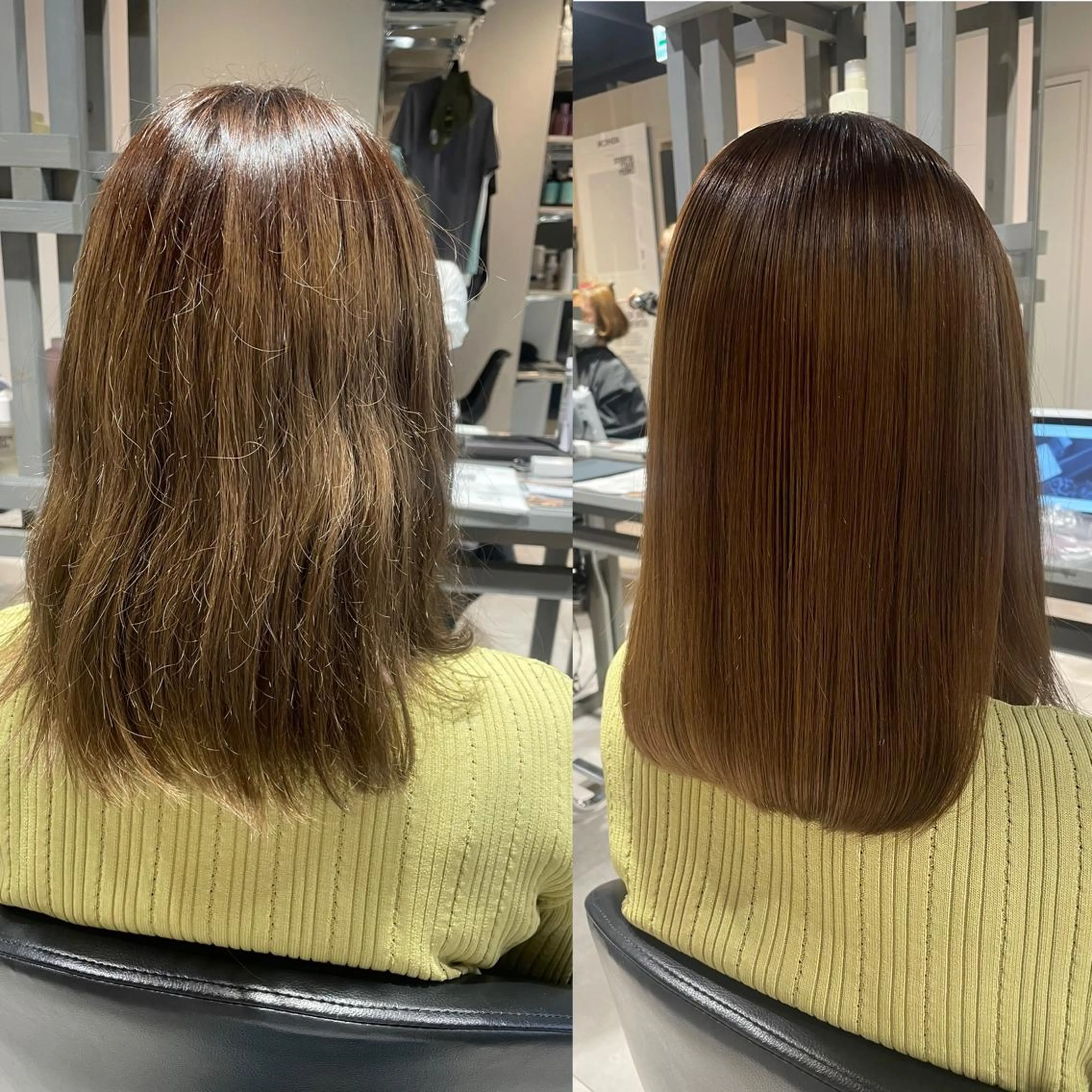ミディアム 酸性ストレート 縮毛矯正 トリートメント ブリーチ👩‍🦳/ ‪✂︎MANAMIのヘアスタイル
