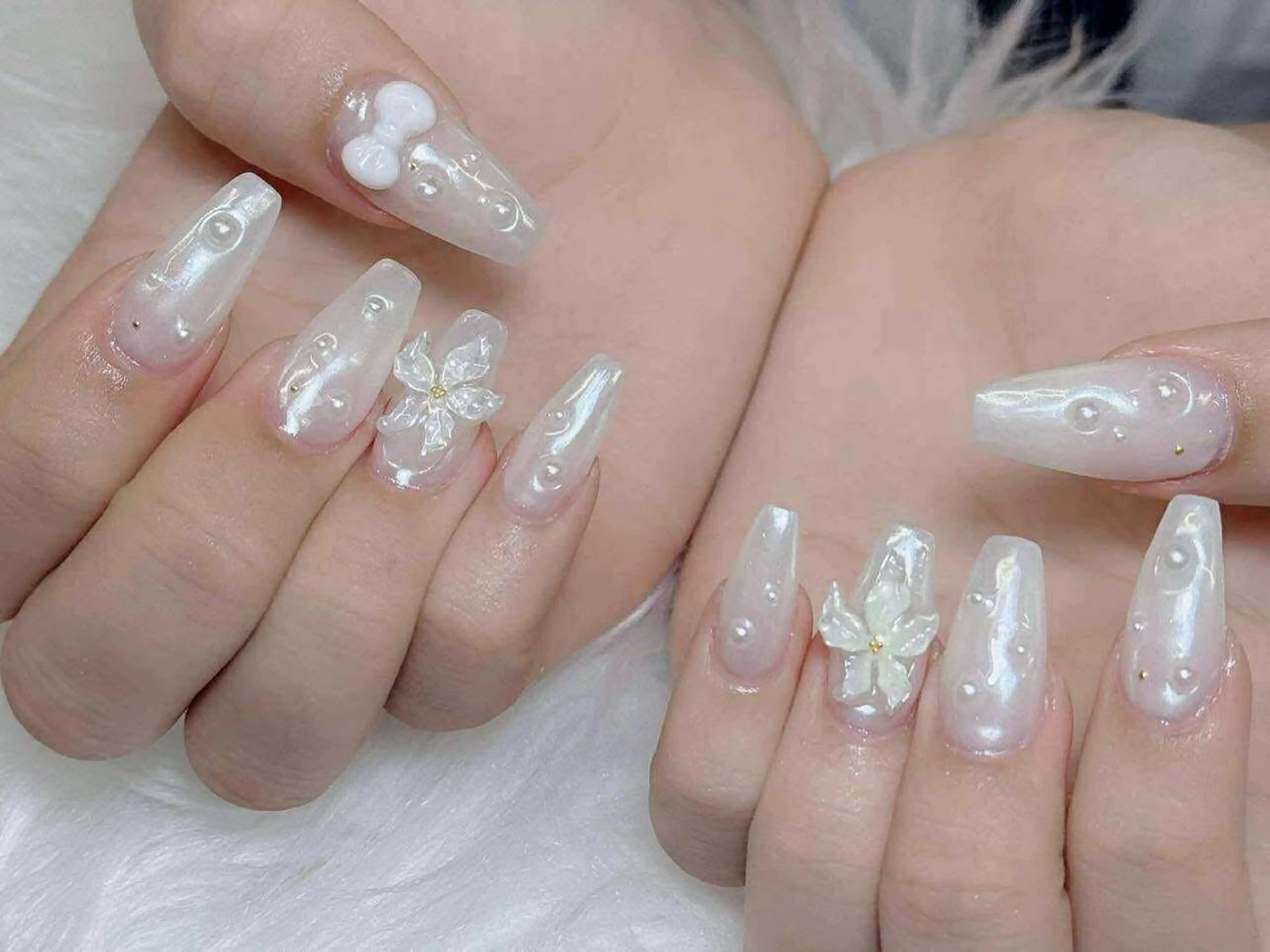 ネイル オーロラネイル チークネイル フットネイル フレンチネイル 韓国ネイル ハンドネイル Lumi Nailのネイルデザイン