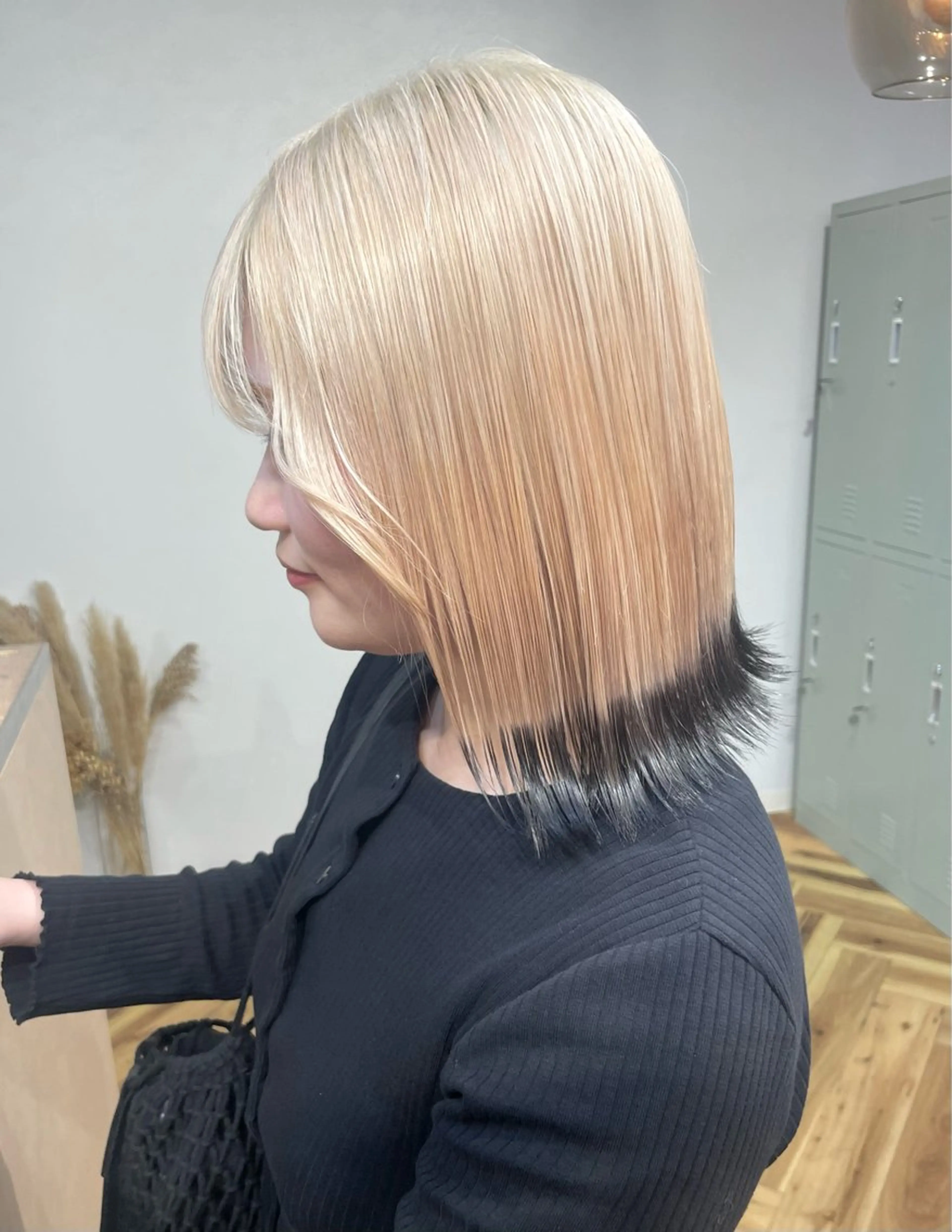 ミディアム カラー ベージュカラー 黒髪 ブロンド ブロンドベージュ ヘアカラー lani hair salon所属・SHOTO ハイトー ン/デザインカラーのヘアスタイル