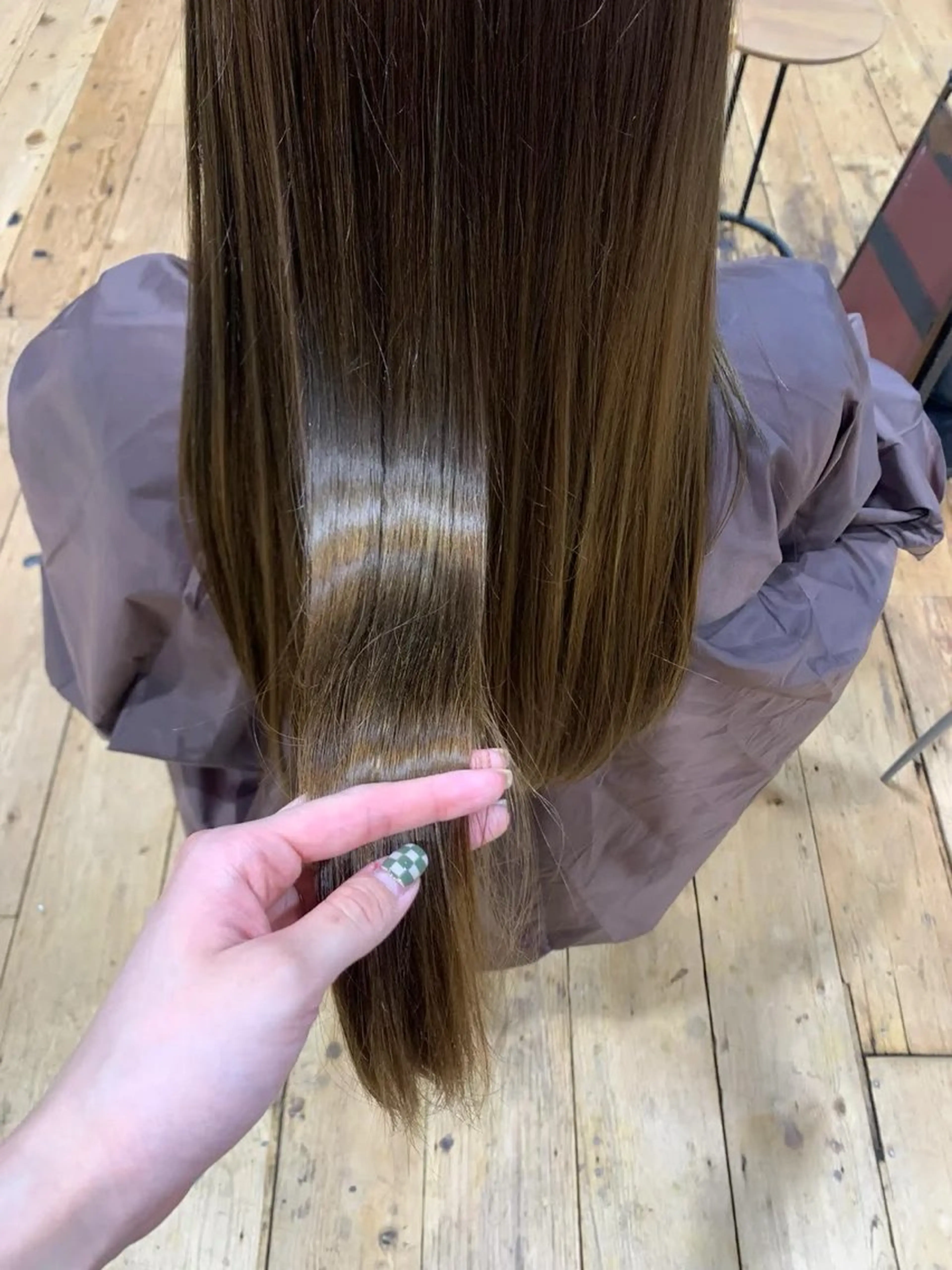 ロング カラー ワタナベ アオイのヘアスタイル