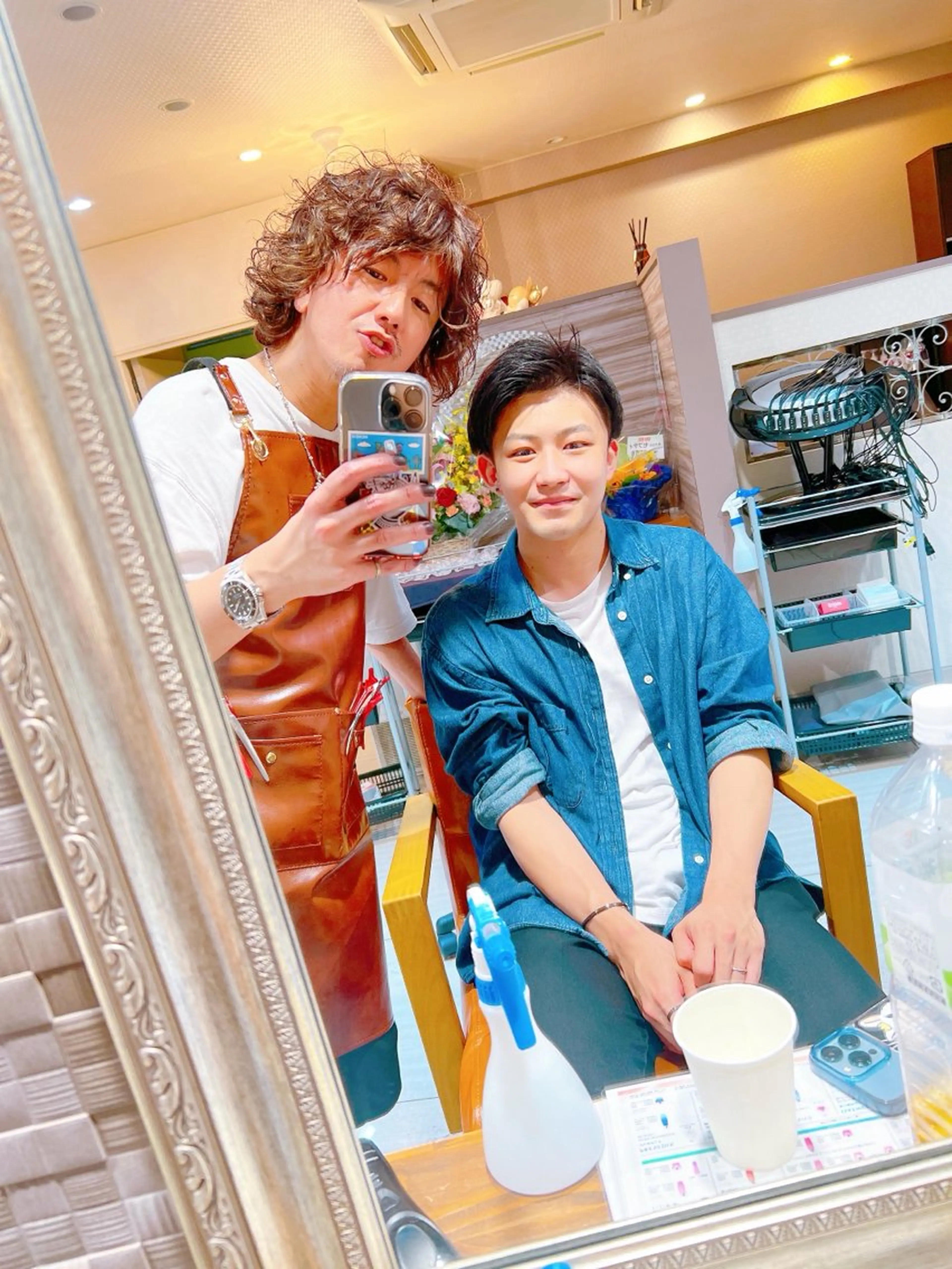 ショート カラー パーマ ハイライトカラー ハイライト 髪質改善 トリートメント カット ヘアカラー トリートメント Refuge by produceのヘアスタイル