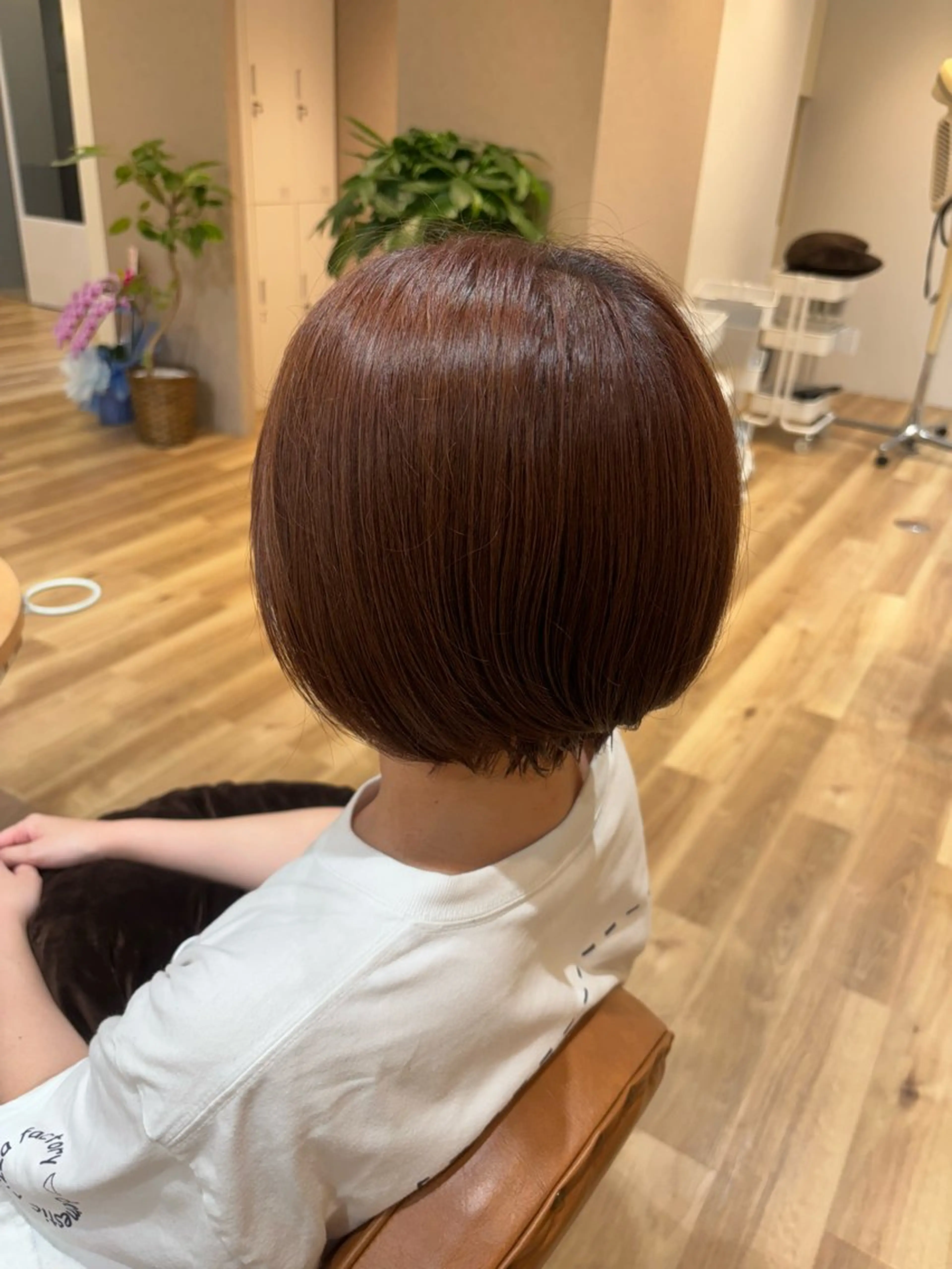 カラー ベージュカラー ピンクカラー ピンクベージュ 小林 琉花のヘアスタイル