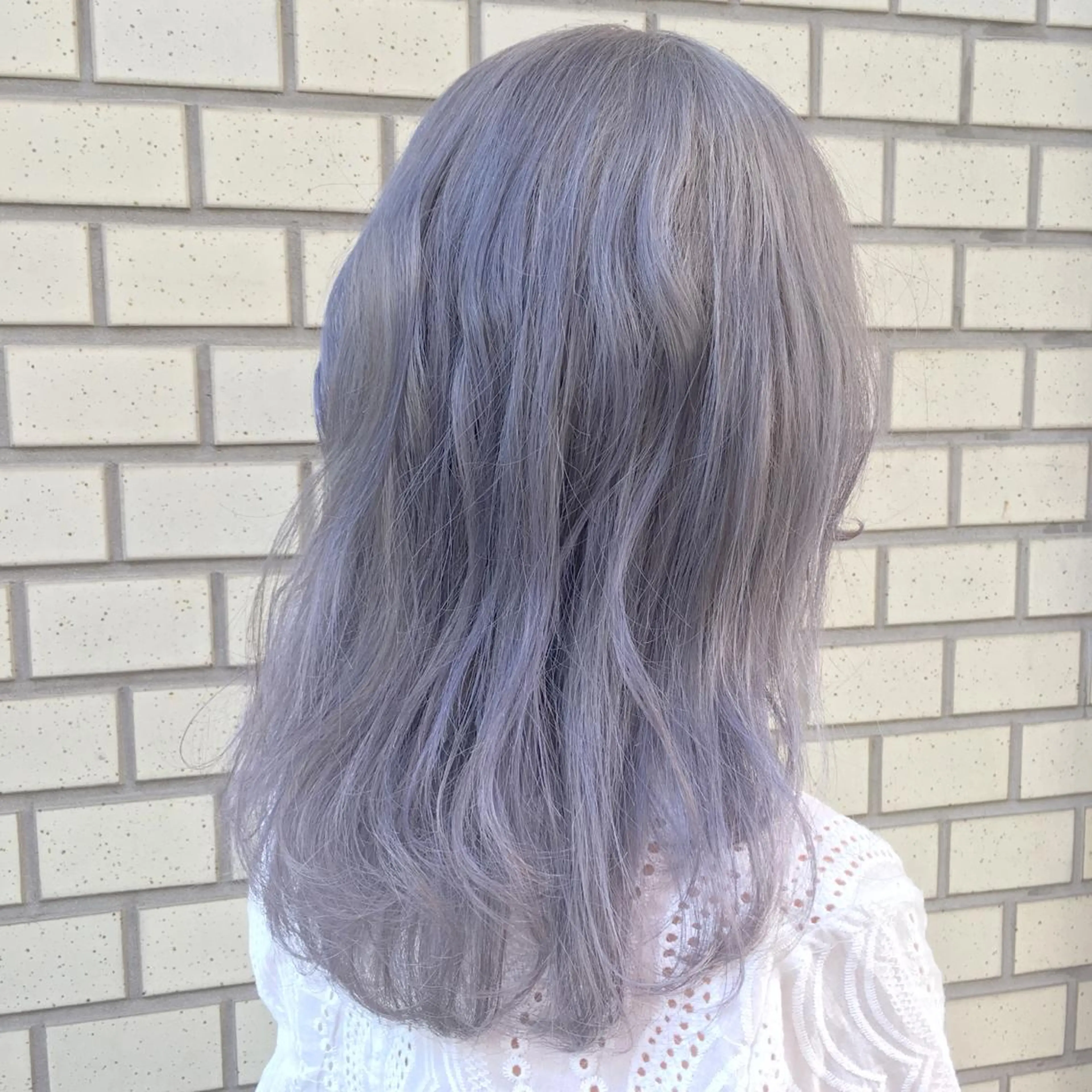 セミロング カラー パーマ ヘアアレンジ ブリーチ ラベンダーカラー LUCK本厚木 浦住 貴大のヘアスタイル