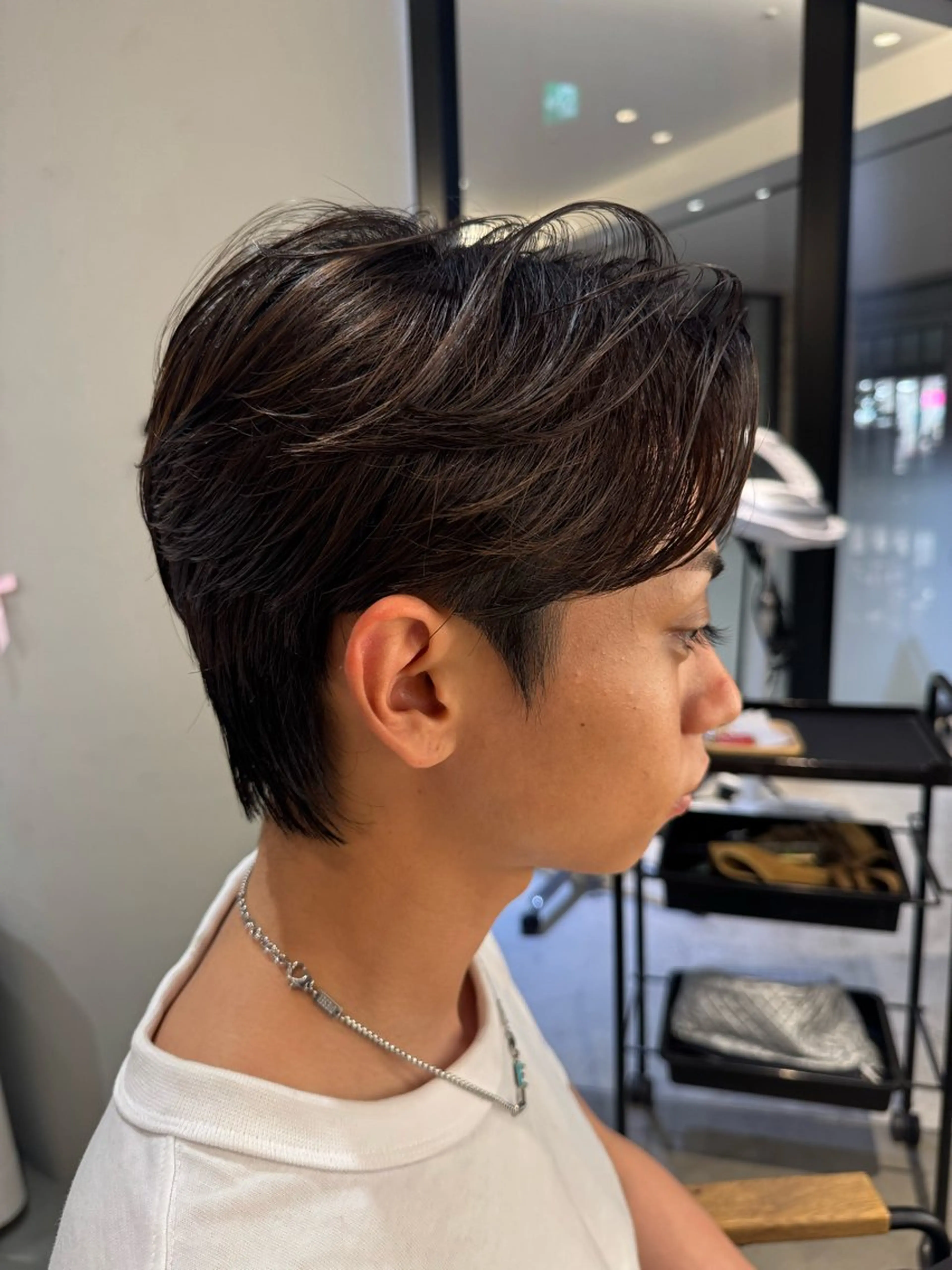 ショート パーマ メンズ カット パーマ unopulir   茶屋町店所属・unopulir 景山　凌のヘアスタイル