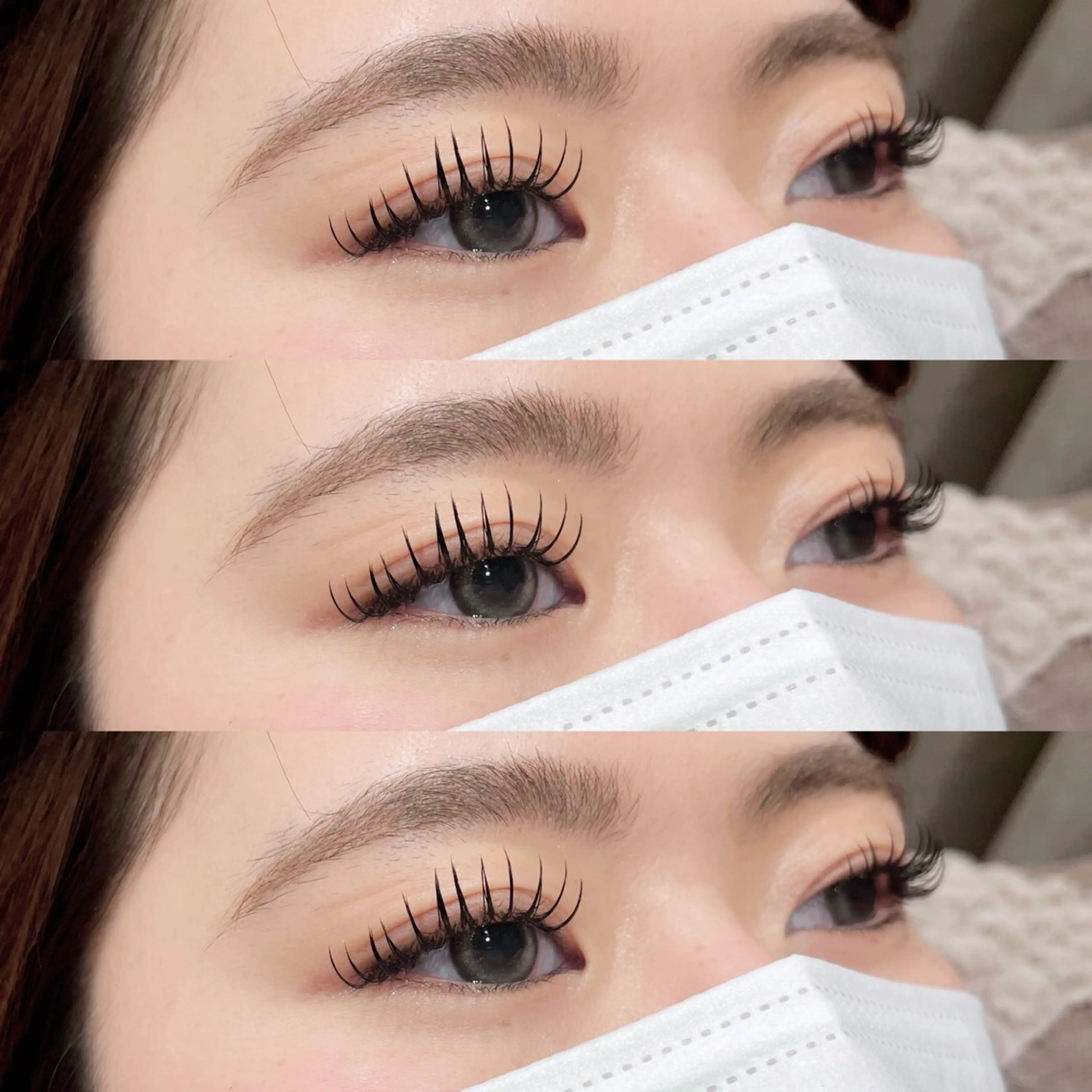 💗レディース限定💗ワンカラー+マツエク(1日でヘアアイどちらもメンテナンス完❣️)の写真