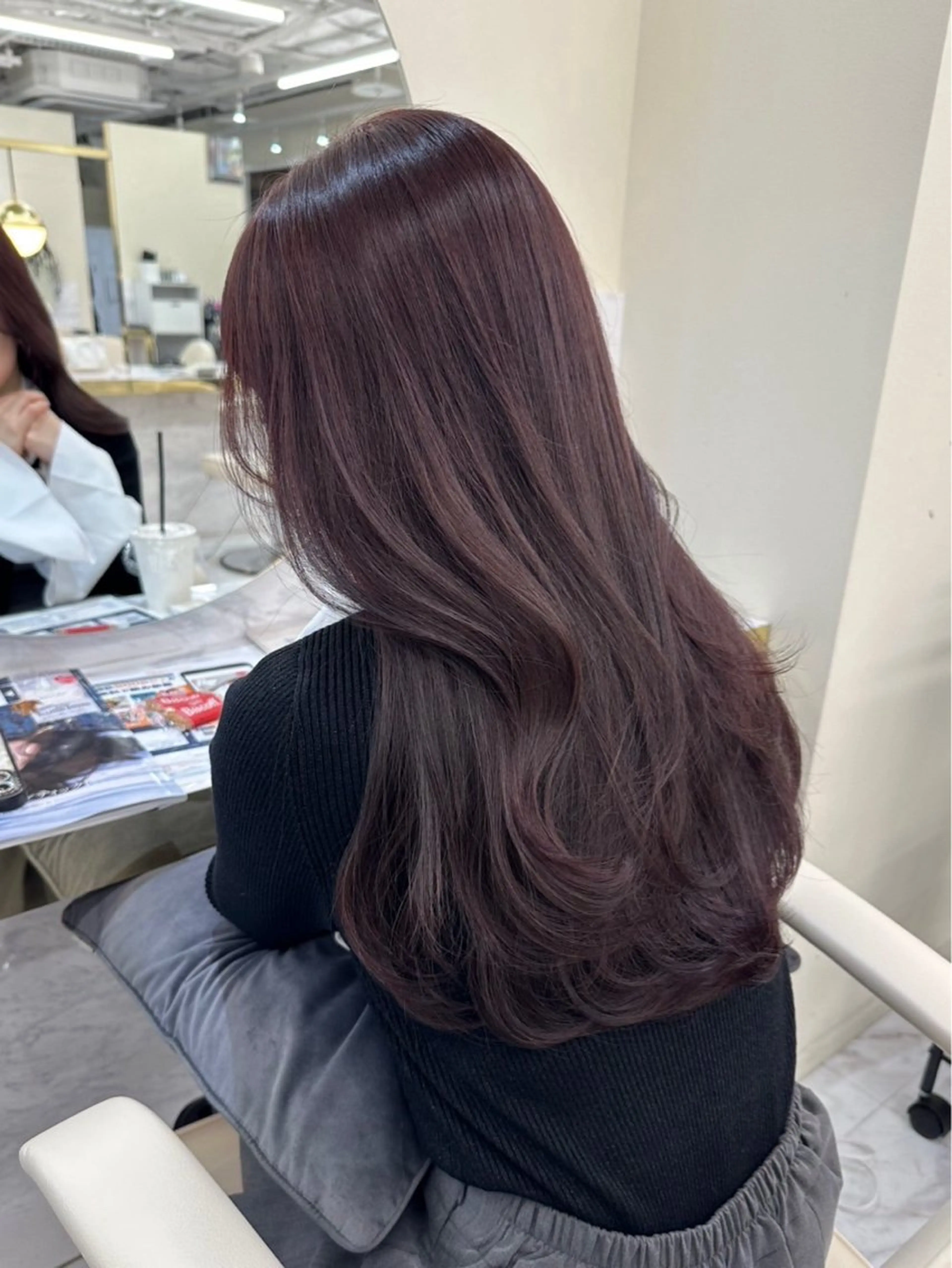 ロング カラー ブラウンカラー ピンクカラー ピンクブラウン ヘアカラー 髪質改善🫧 カラー特化/Hinaのヘアスタイル