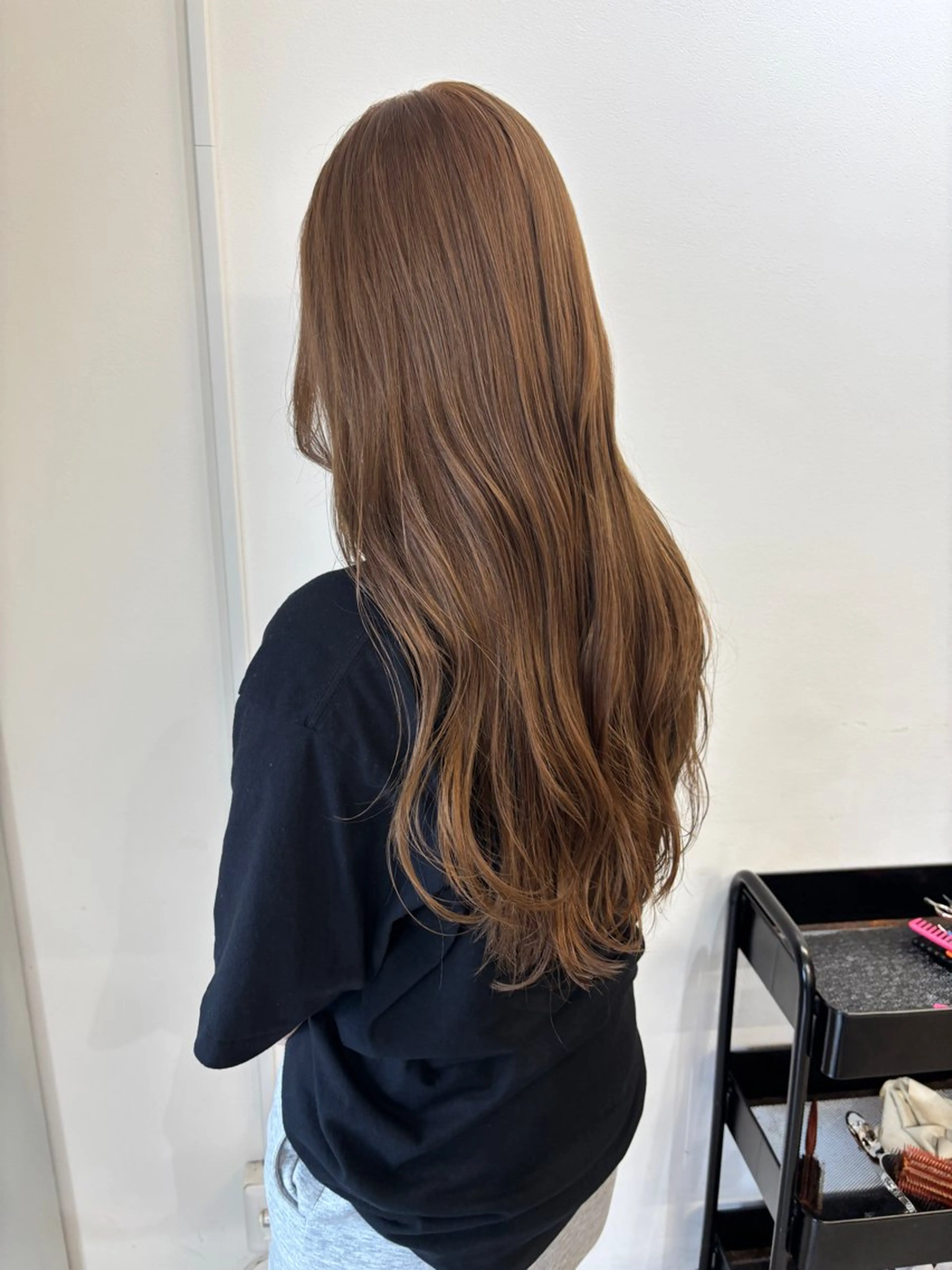 ロング ヘアカラー ブリーチカラー💛 髪質改善✨のヘアスタイル