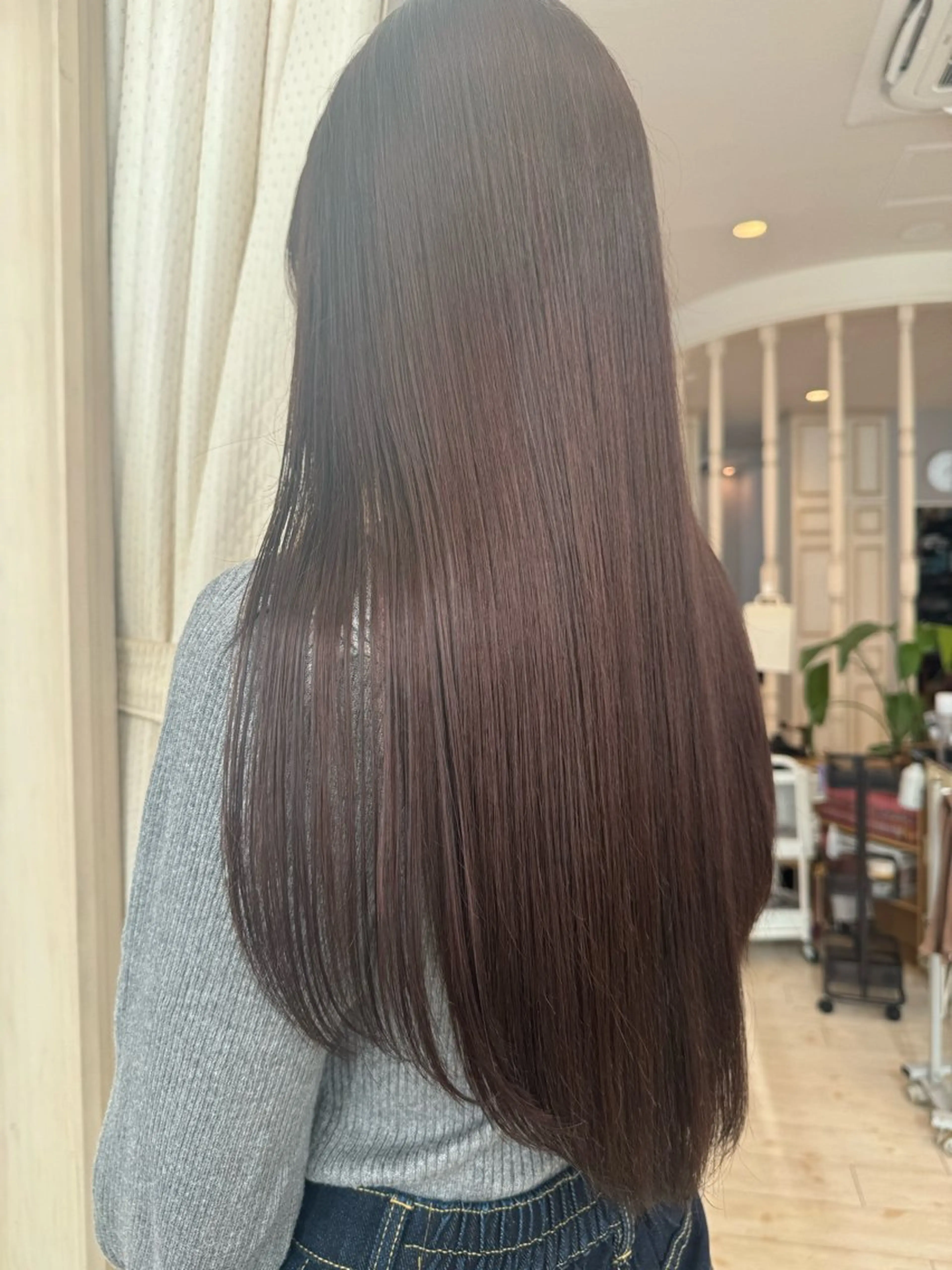 ロング カラー ベージュカラー カット ヘアカラー トリートメント シールエクステ/ 髪質改善💐yuuのヘアスタイル