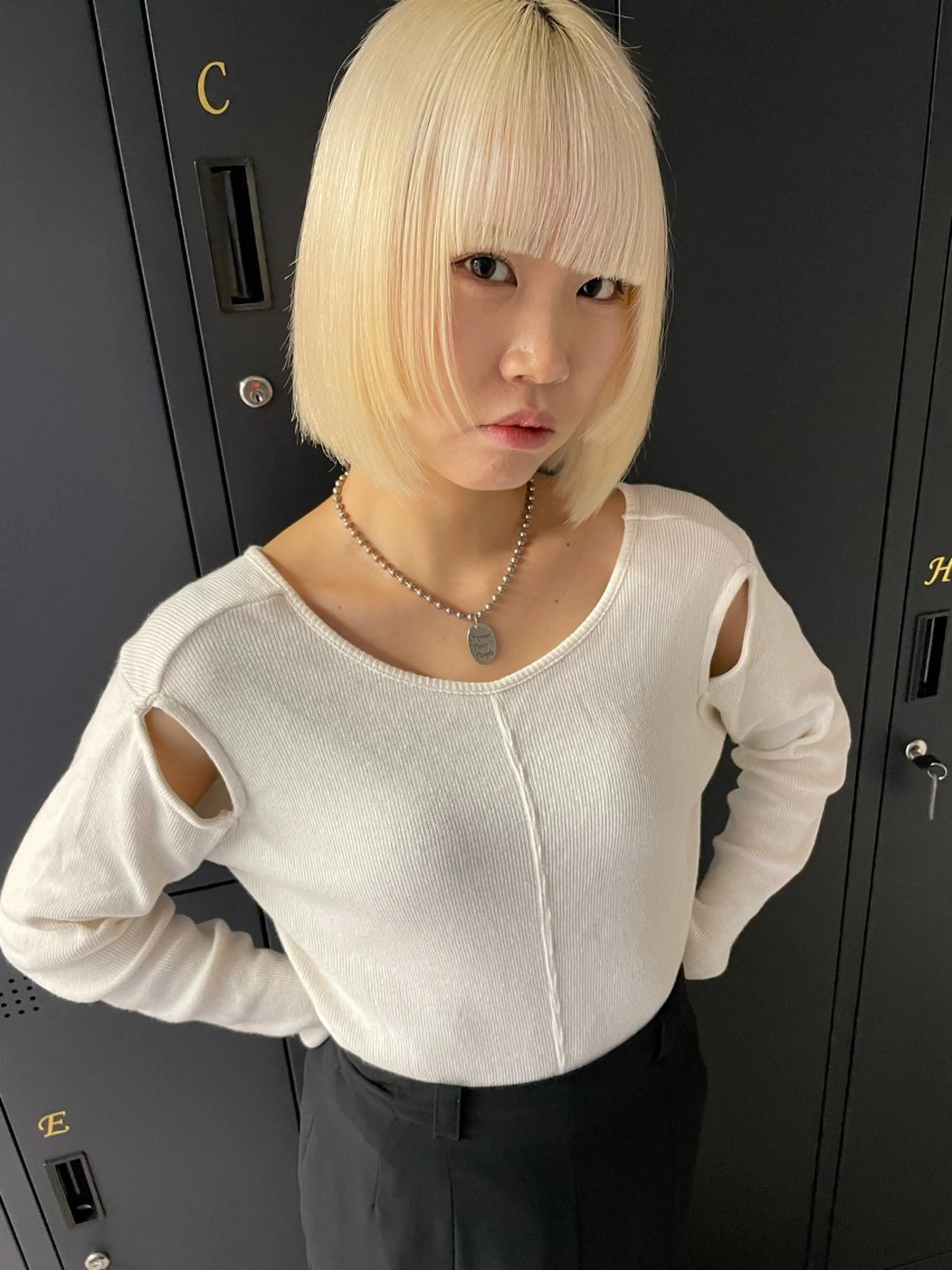 ショート カラー ヘアカラー トリートメント ブリーチ/ハイトーン 🌏💊RAINEのヘアスタイル