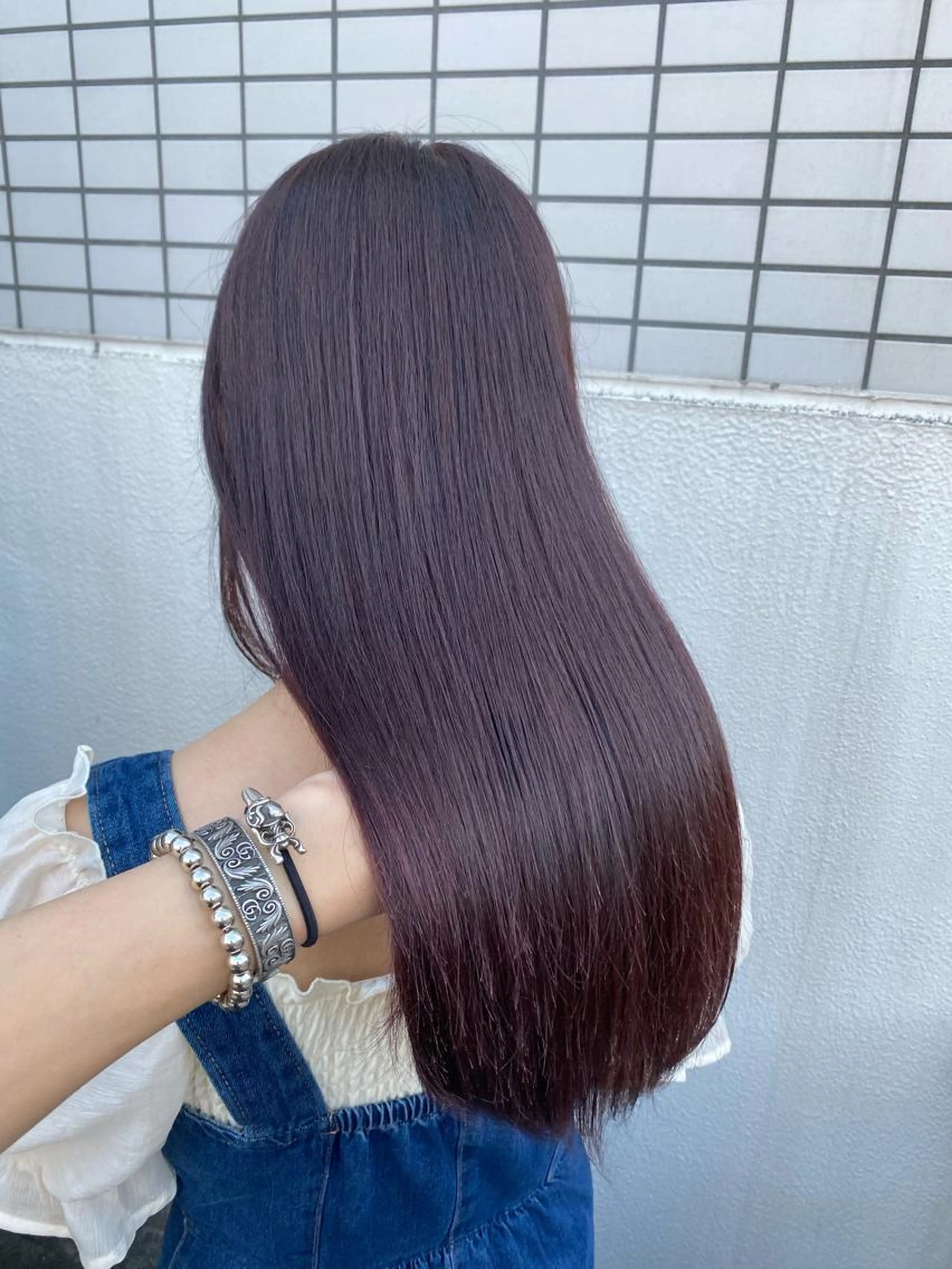 カット＋ストレートパーマ 縮毛矯正(カラー追加＋¥5000)の写真