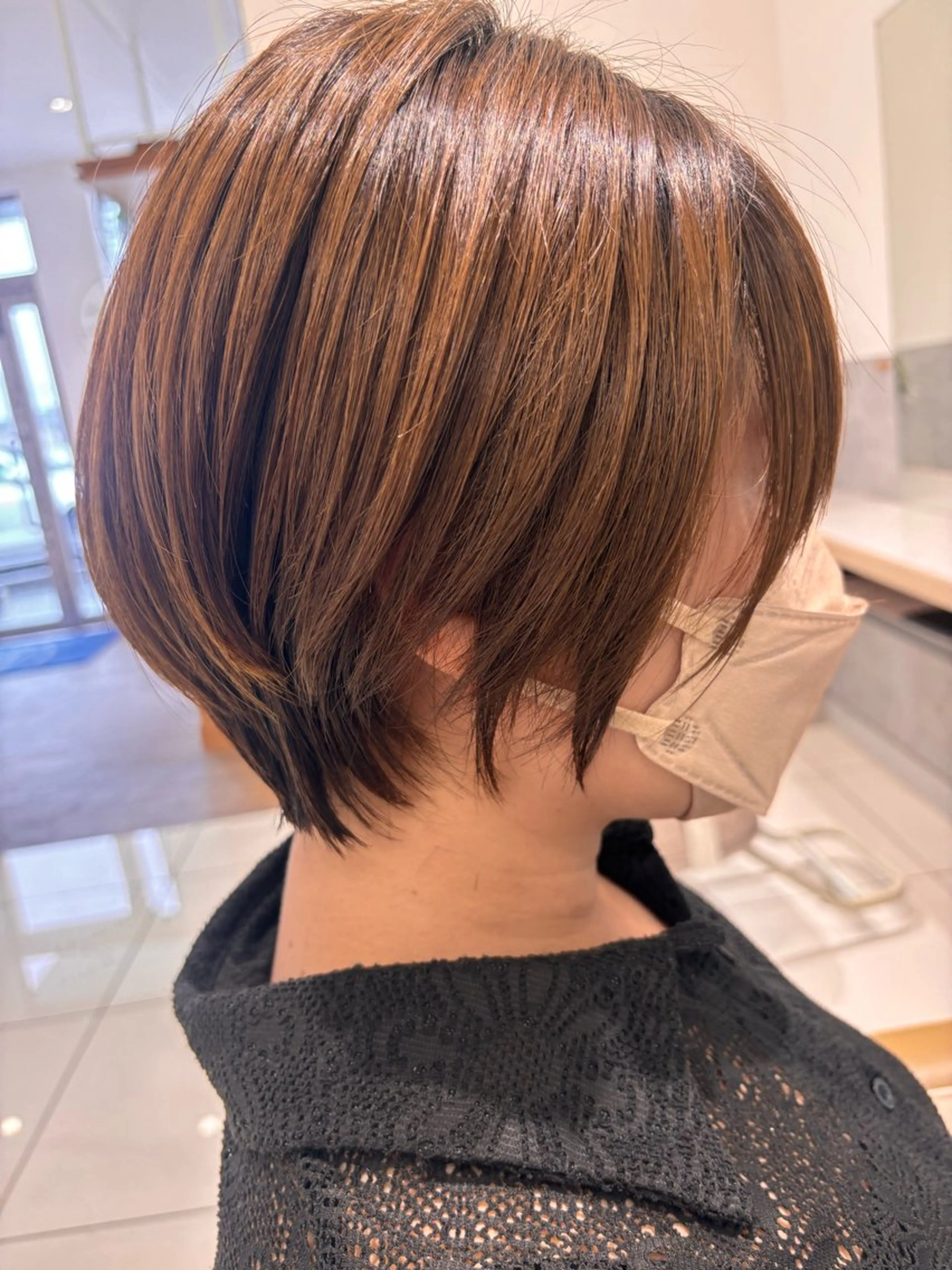 ショート ショートボブ ボブ ショートヘア カット EARTH coiffure beaute四街道もねの里モール店所属・守谷 奏穂のヘアスタイル
