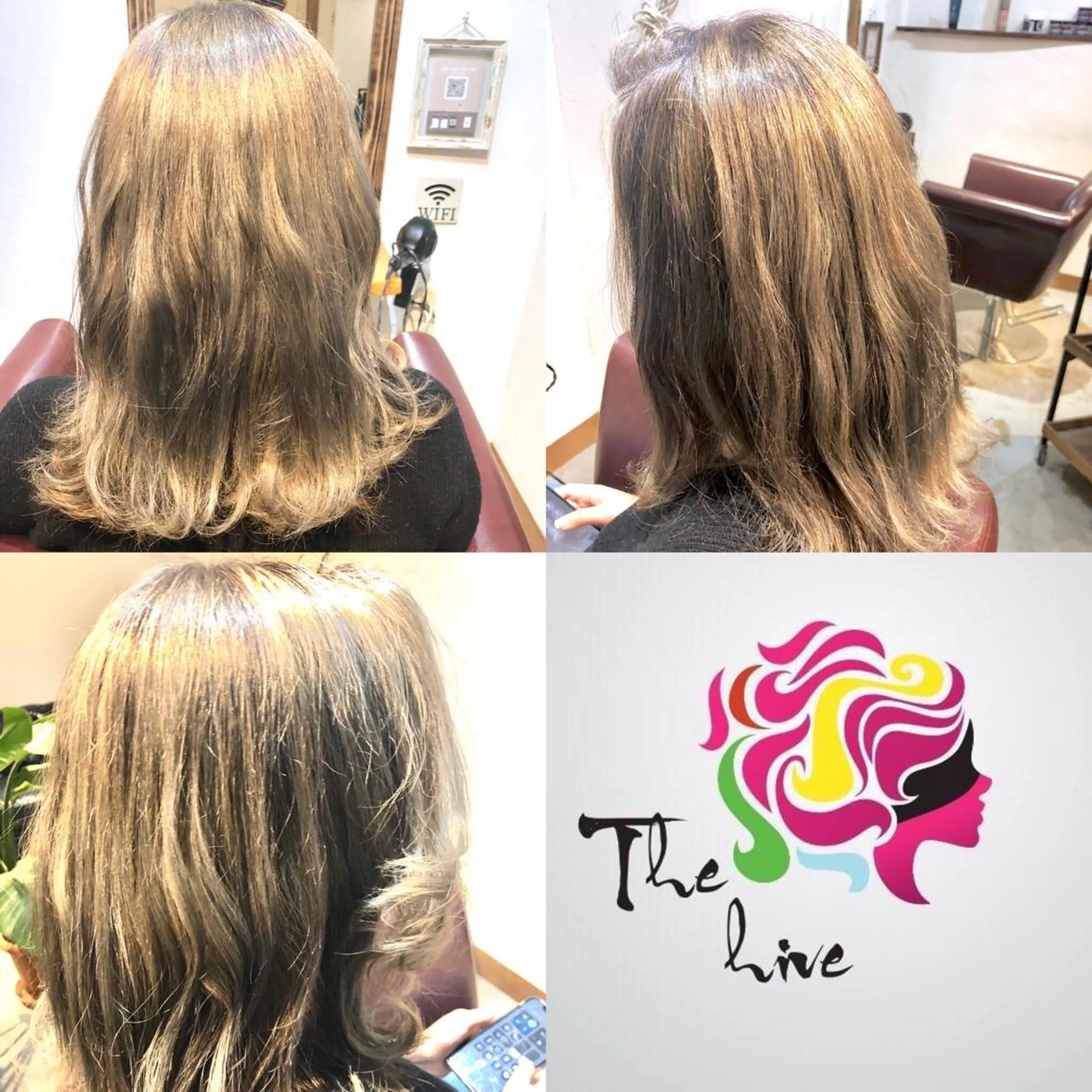 ロング カラー カット ヘアカラー Hair salon The  hiveのヘアスタイル