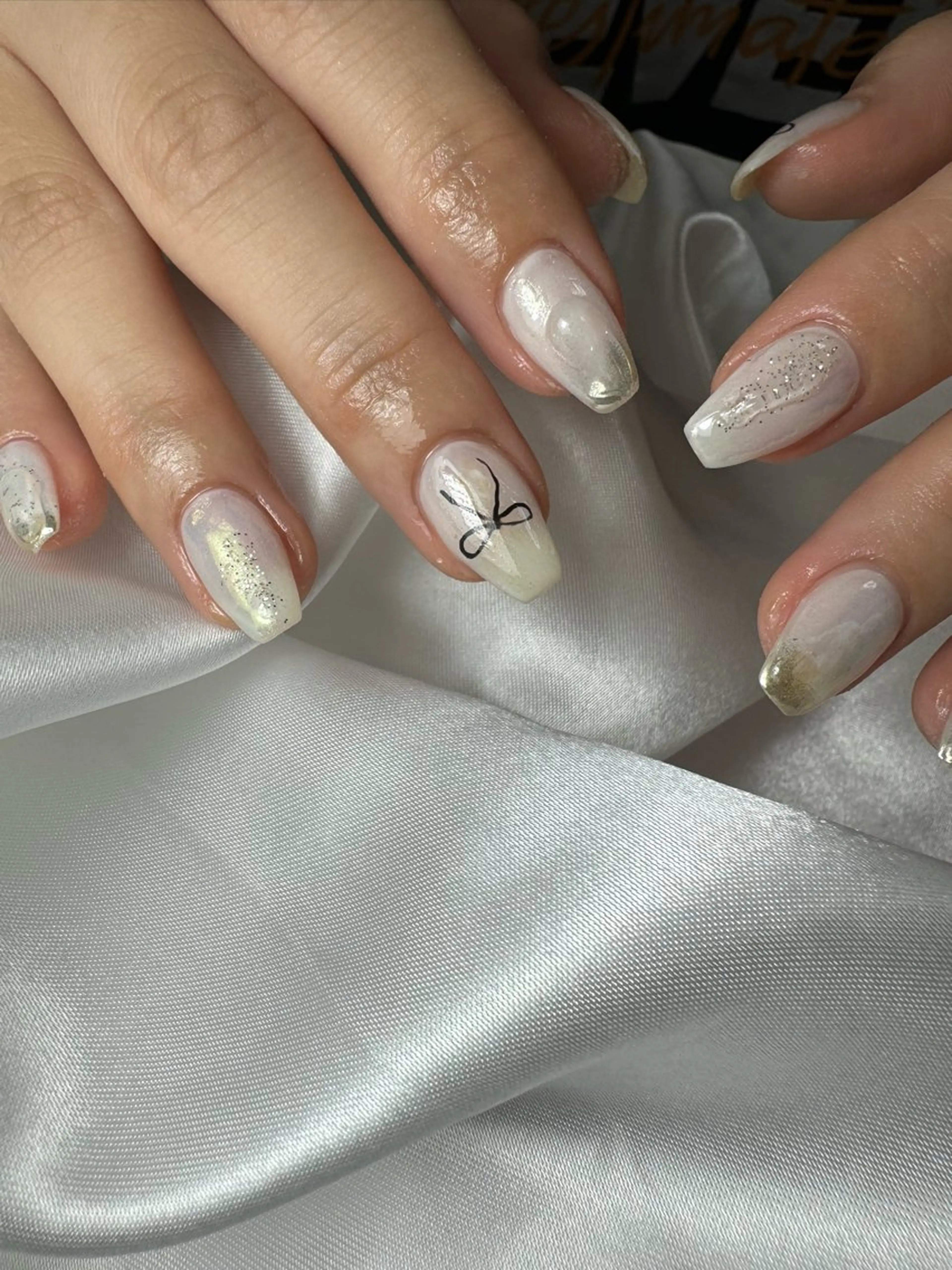 ネイル ジェルネイル 韓国ネイル 持ち込み ニュアンスネイル パラジェル ハンドネイル flowers nailのネイルデザイン