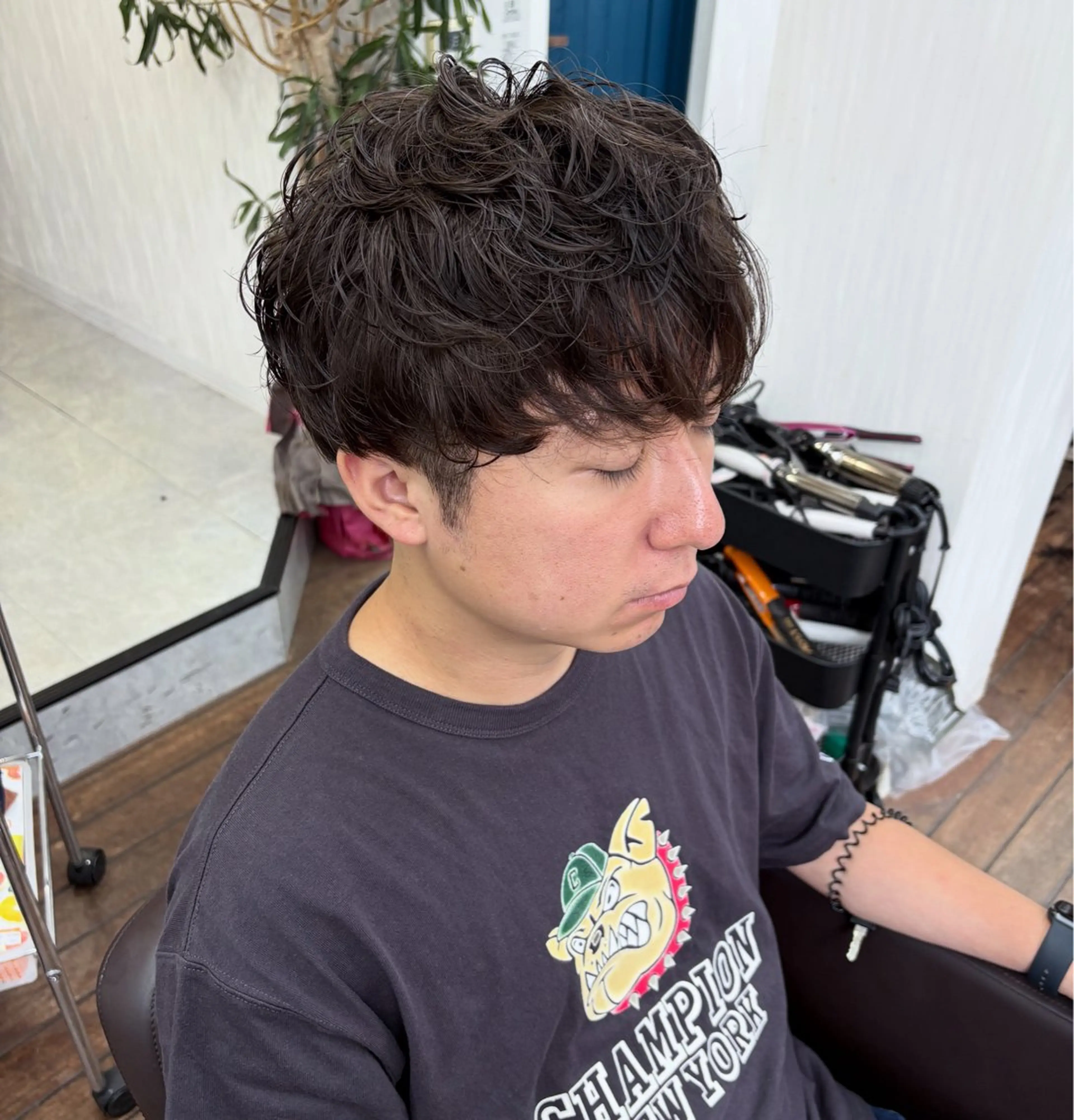 パーマ メンズ メンズサロン　アソビ元町店所属・メンズカット✨ メンズパーマ聖のヘアスタイル