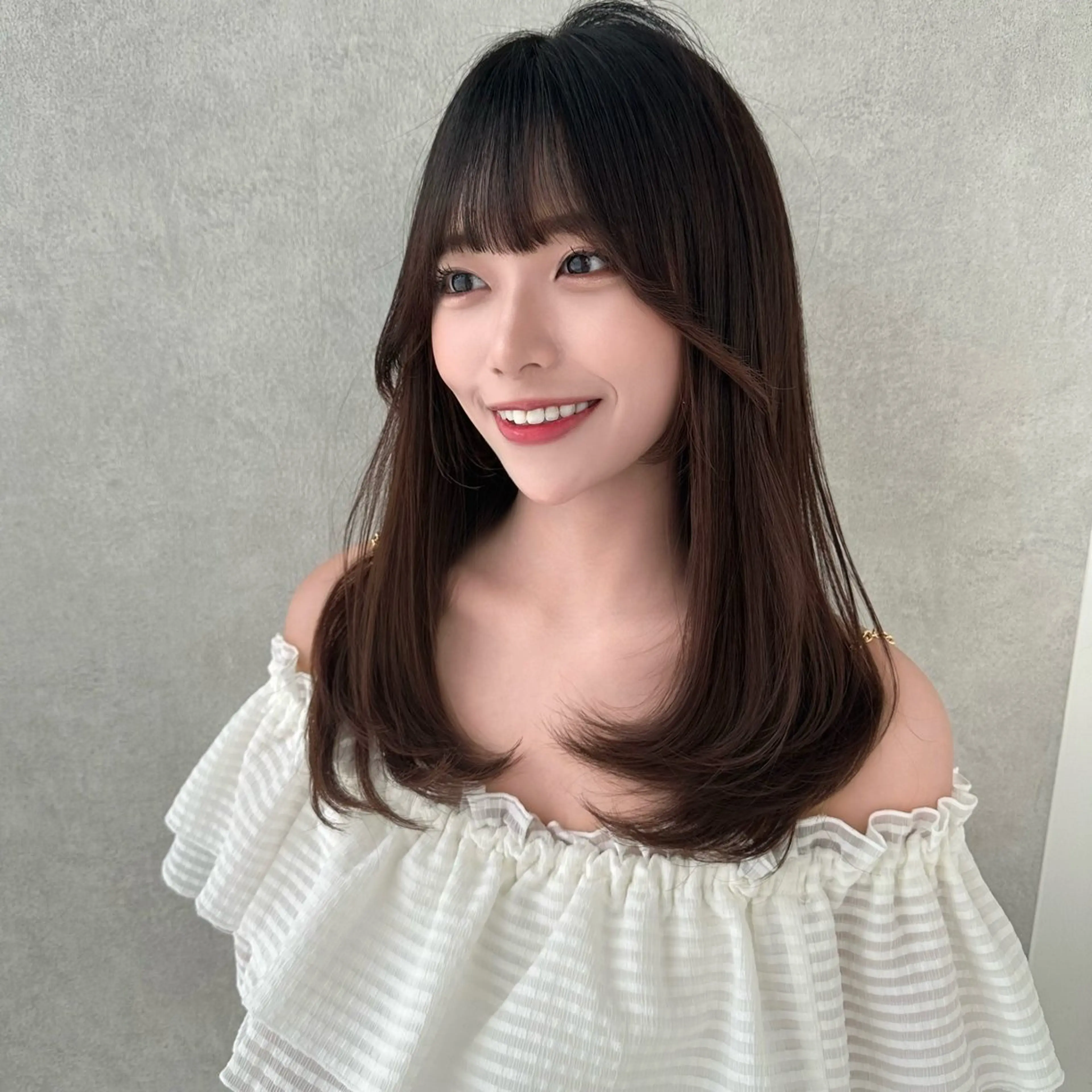 セミロング カラー パーマ ヘアアレンジ FERiCIA.  表参道所属・🫧レイヤー特化 🫧吉野翔悟のヘアスタイル