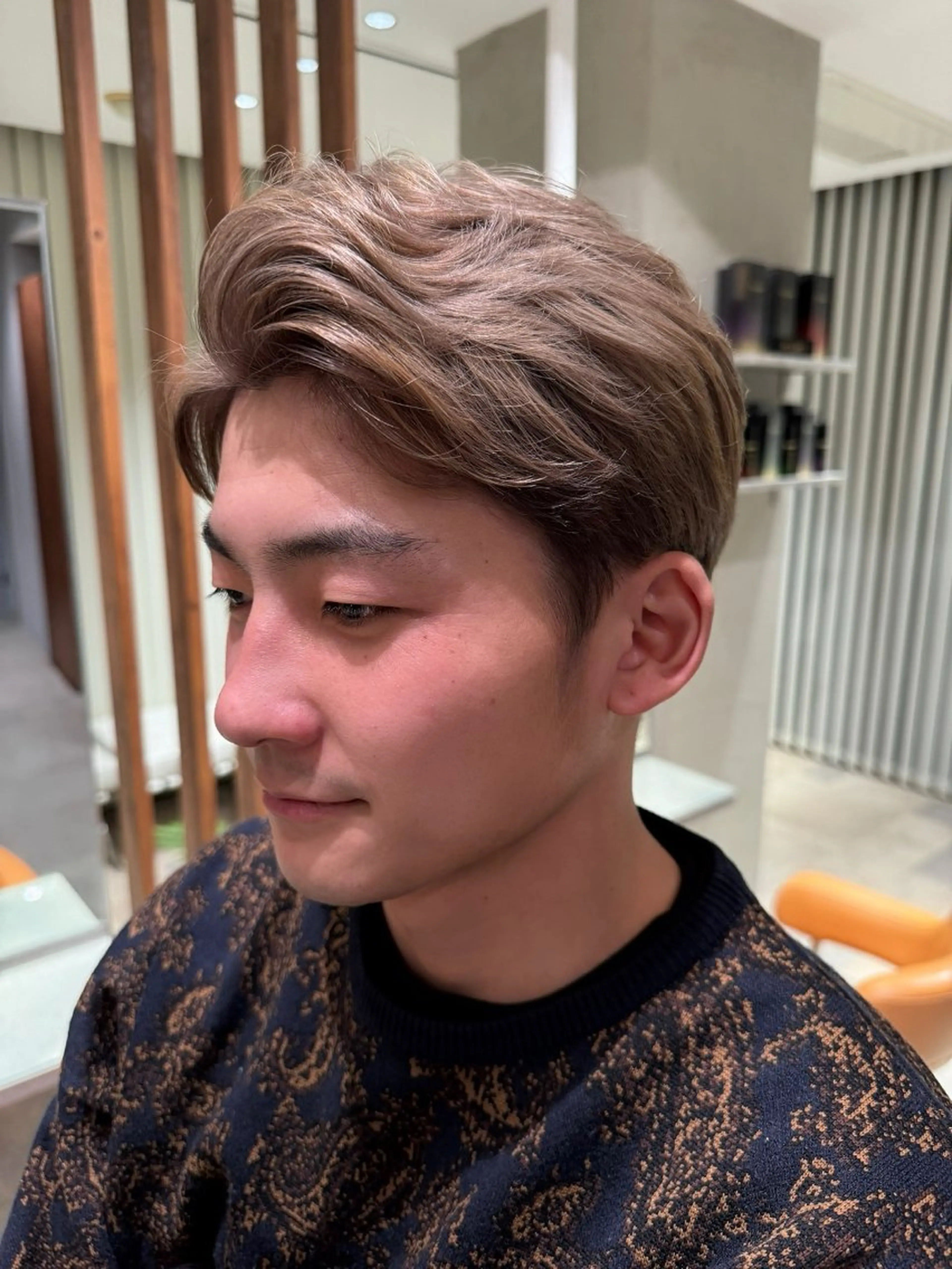 ショート カラー メンズ ダブルカラー ヘアカラー カットモデル募集 🔥中浜　稜のヘアスタイル