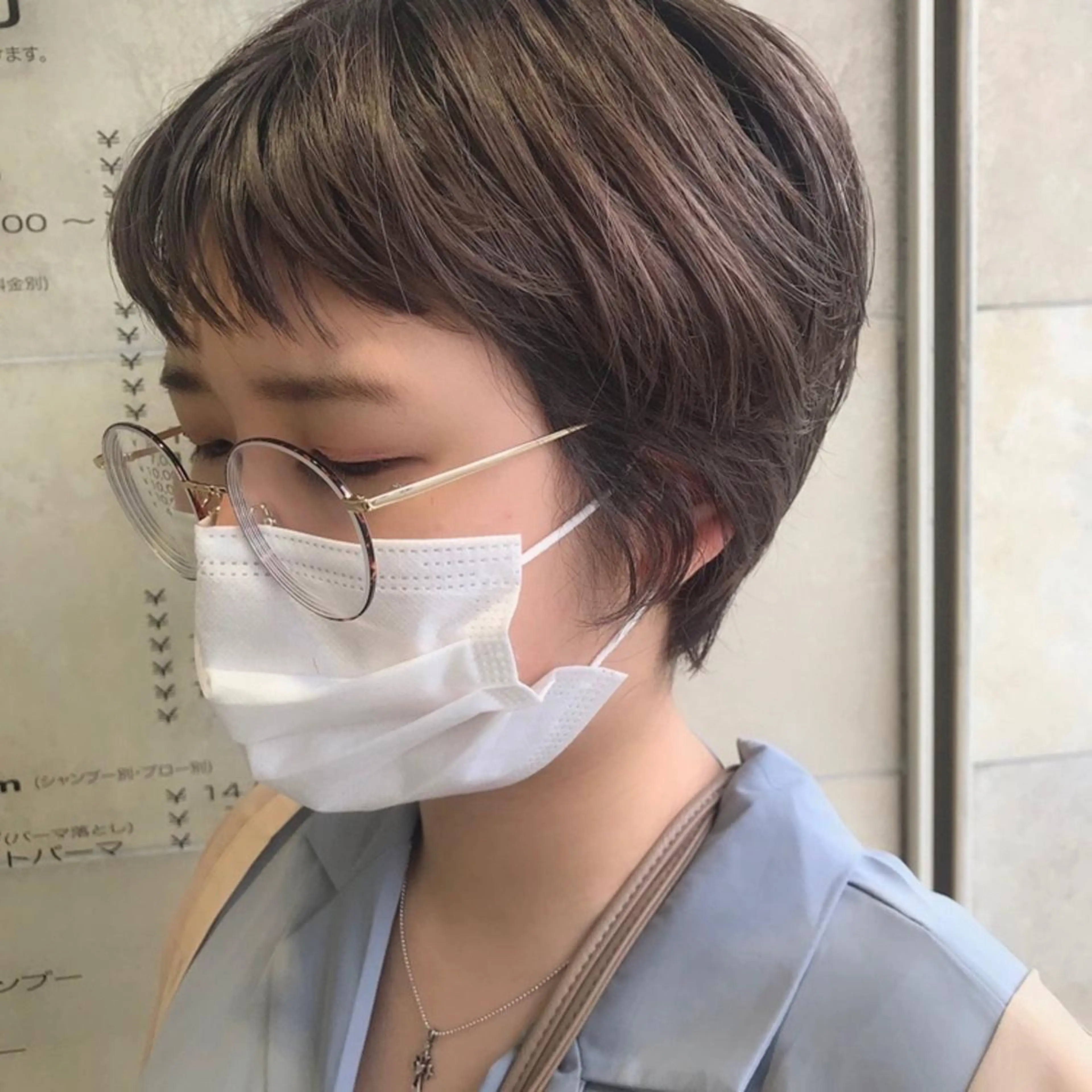 ショート カラー カット ヘアカラー トリートメント 田中 あかねのヘアスタイル