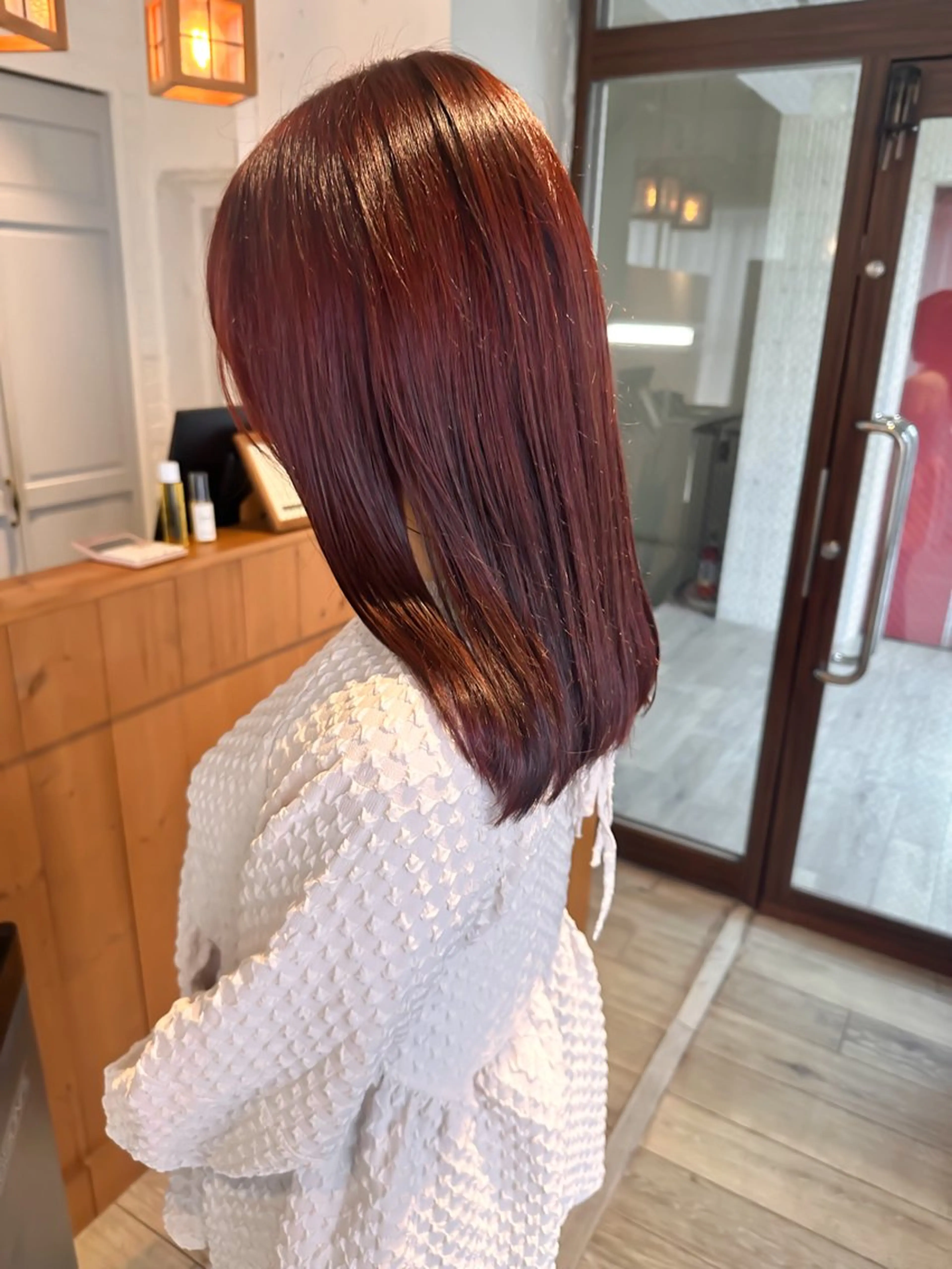 ミディアム カラー カット ヘアカラー トリートメント peg.hair所属・ブリーチカラー🫧 森　凪沙のヘアスタイル