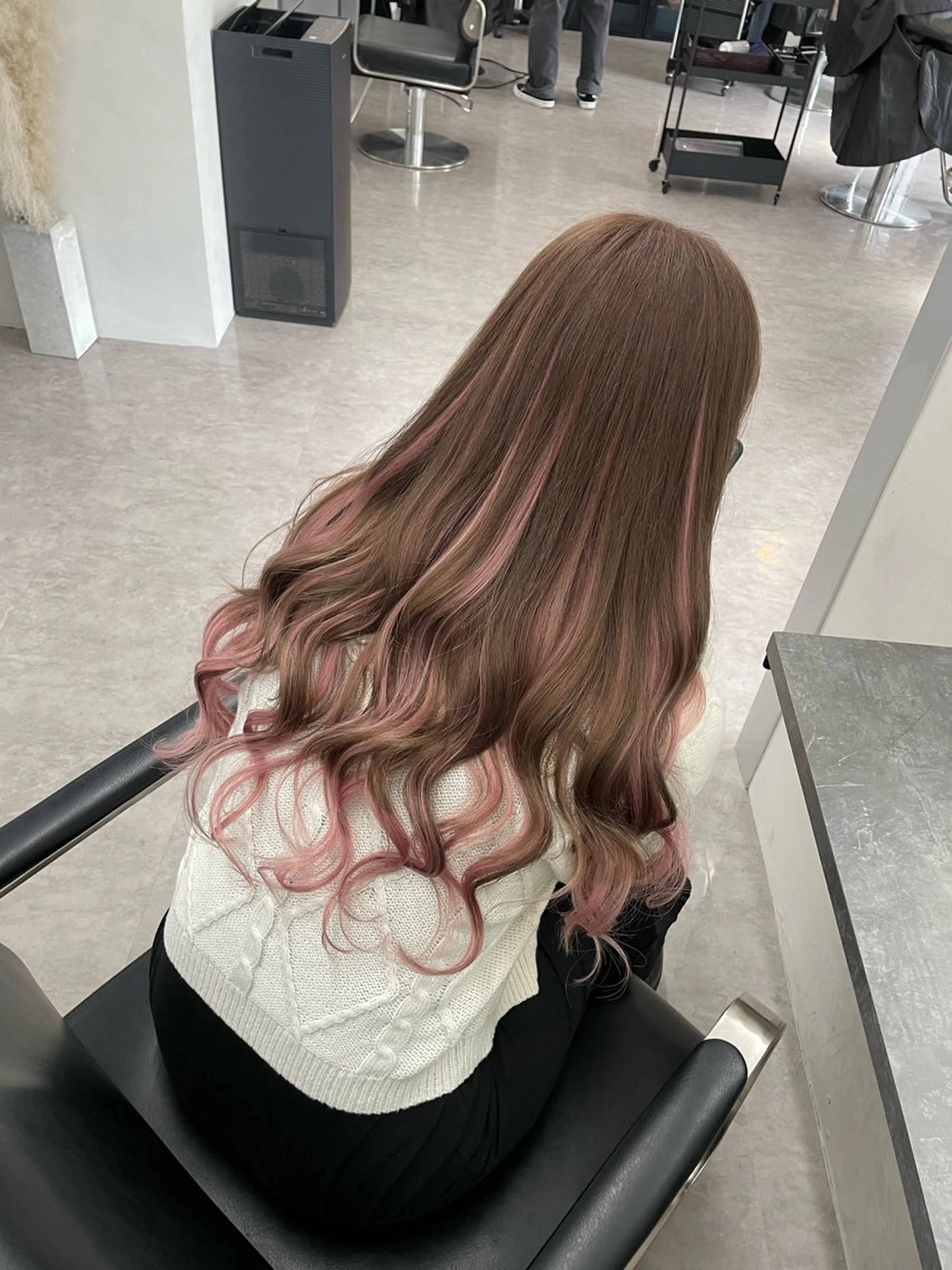 ピンクバレイヤージュ エクステ80本｜Tint by alo所属・FUMINA