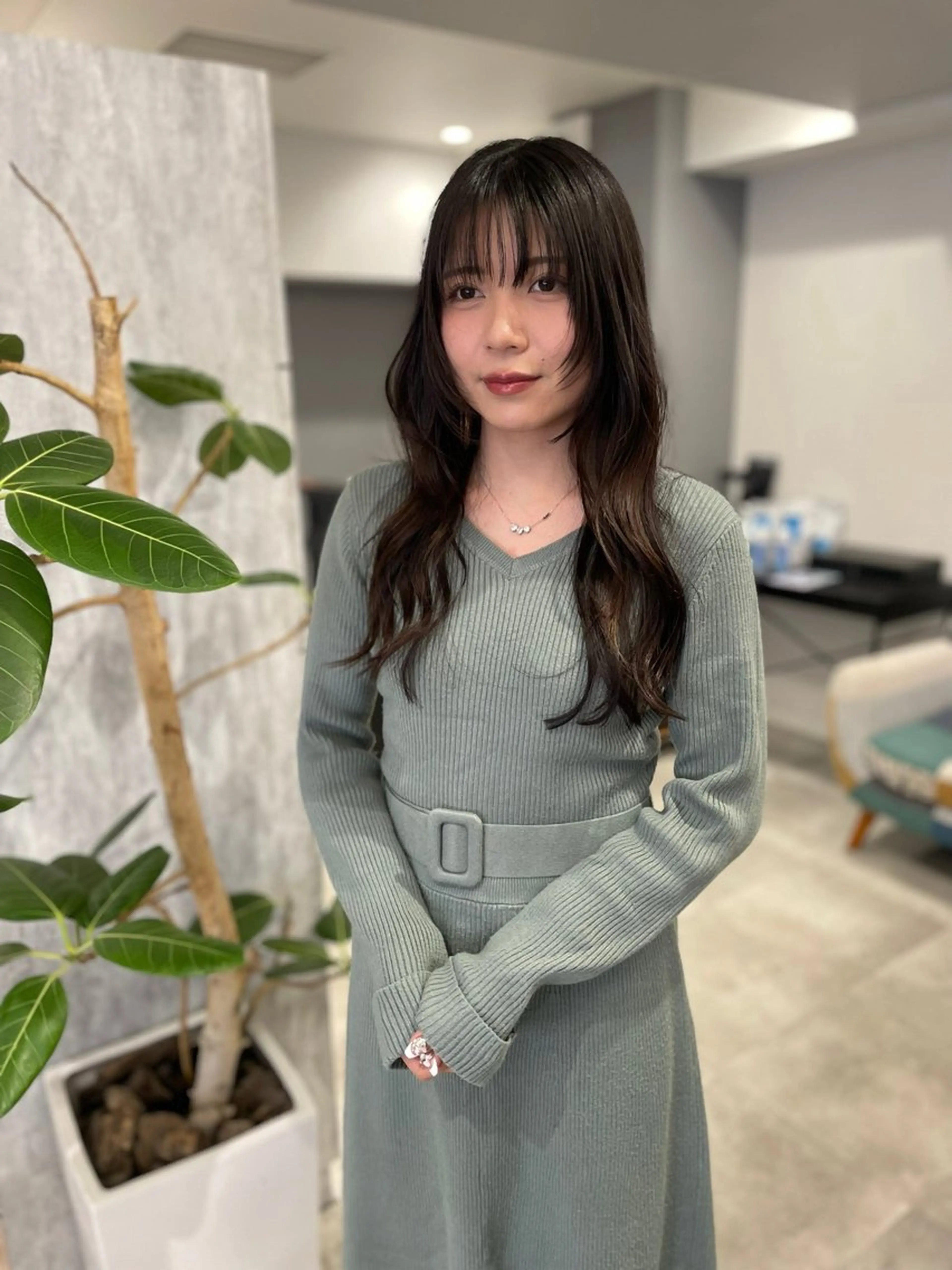 ロング カラー 透明感/艶感/縮毛 矯正/NATSUMIのヘアスタイル