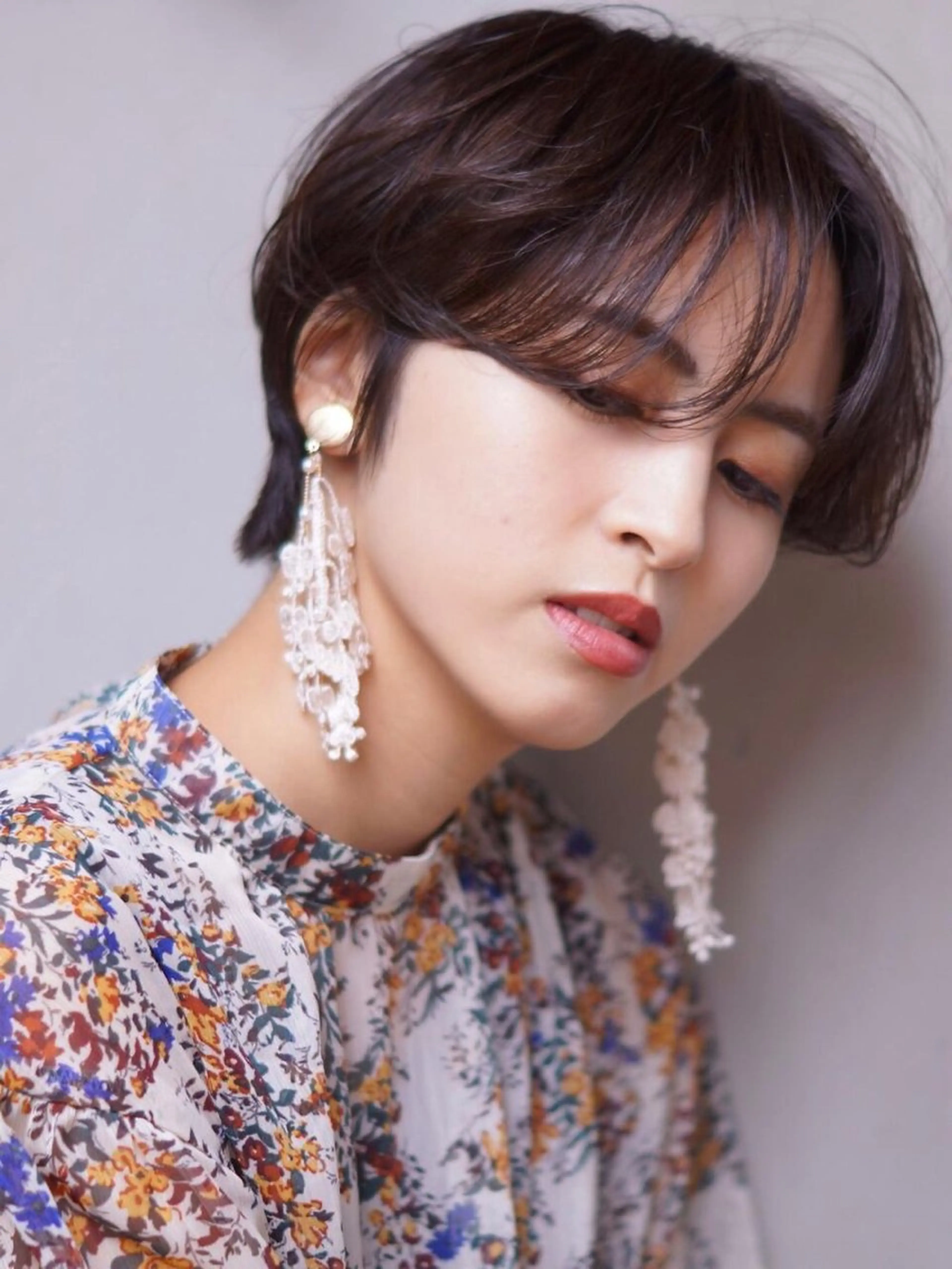 ショート カット ヘアカラー トリートメント hoNua. 栄/透明感カラーのヘアスタイル