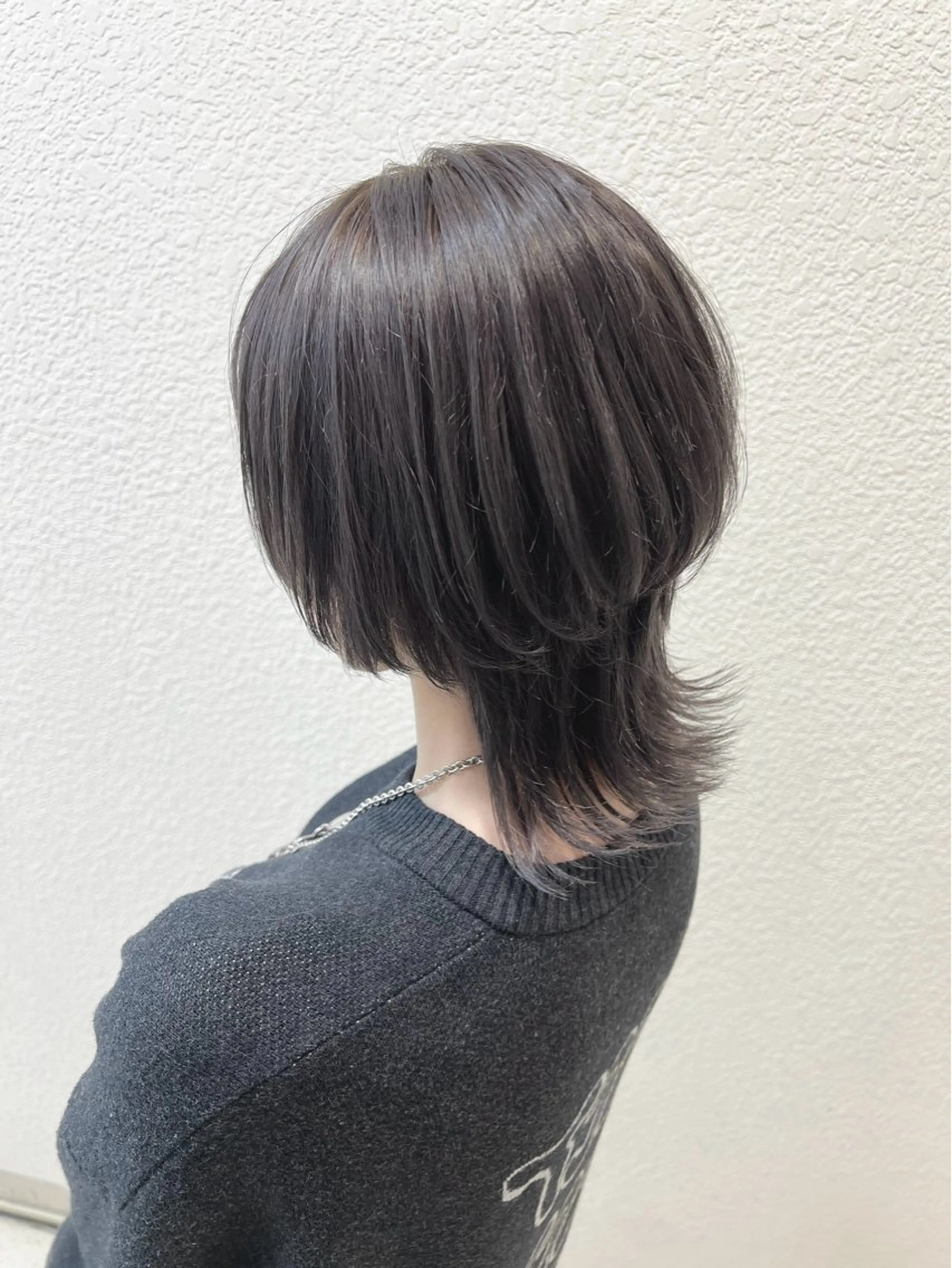 ミディアム ウルフカット 🎴イトウユウ🎴 #話さない美容師のヘアスタイル