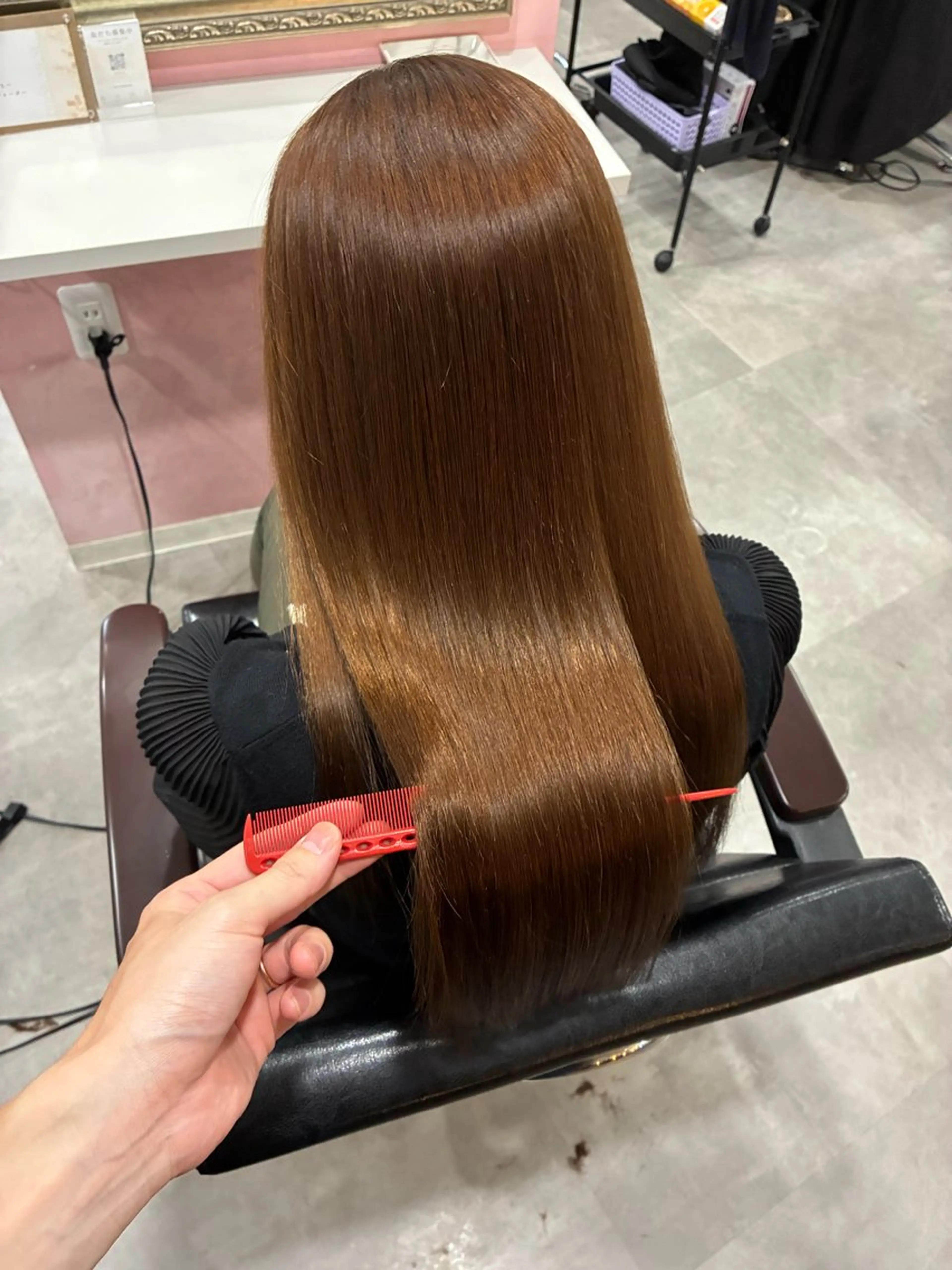 ⭐️髪質改善カラーエステ⭐️カット+カラー+酸熱トリートメントの写真