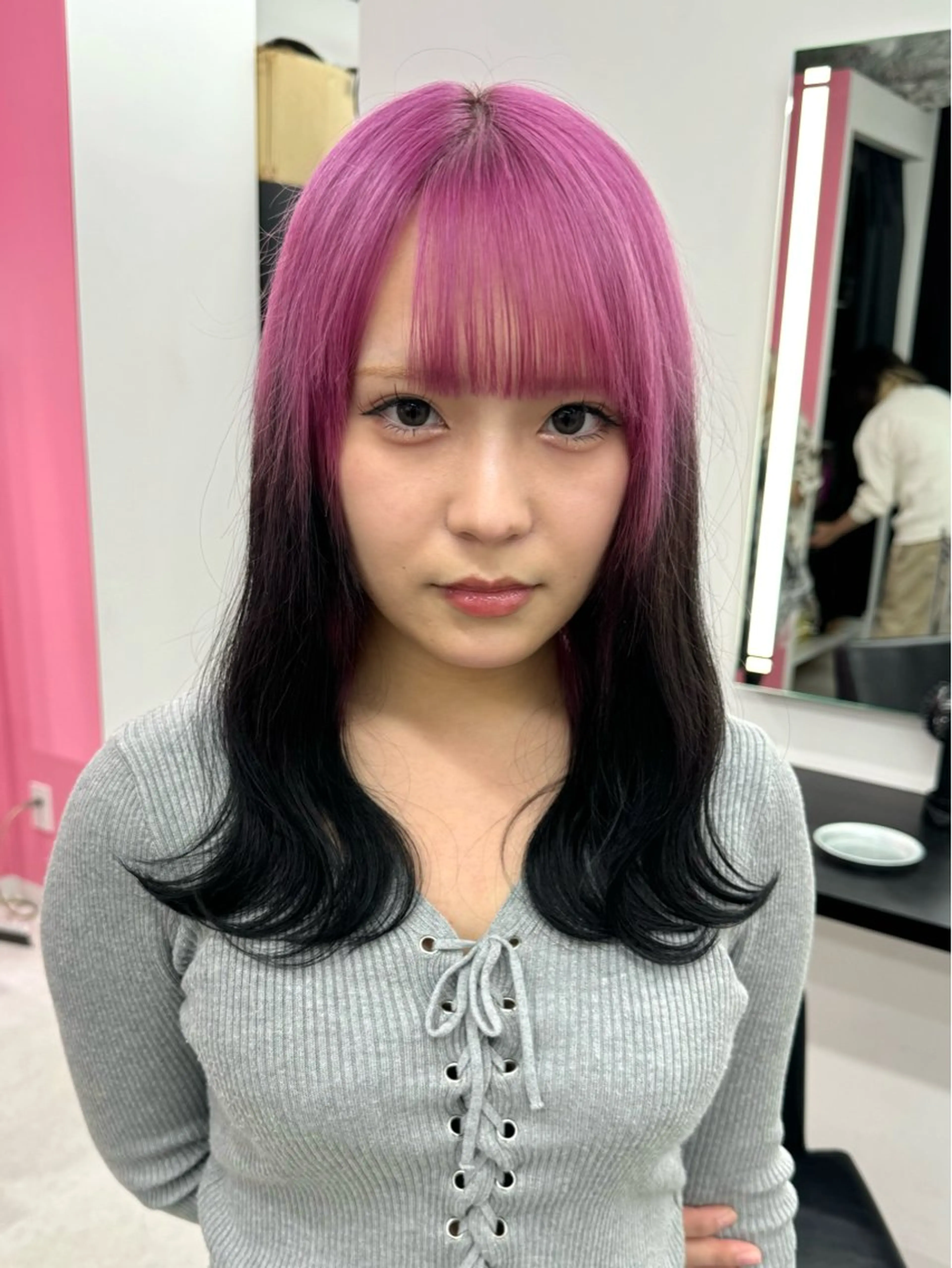 💚ブリーチデザインカラー💚(ブリーチ＋カラー＋デザイン＋トリートメント)の写真