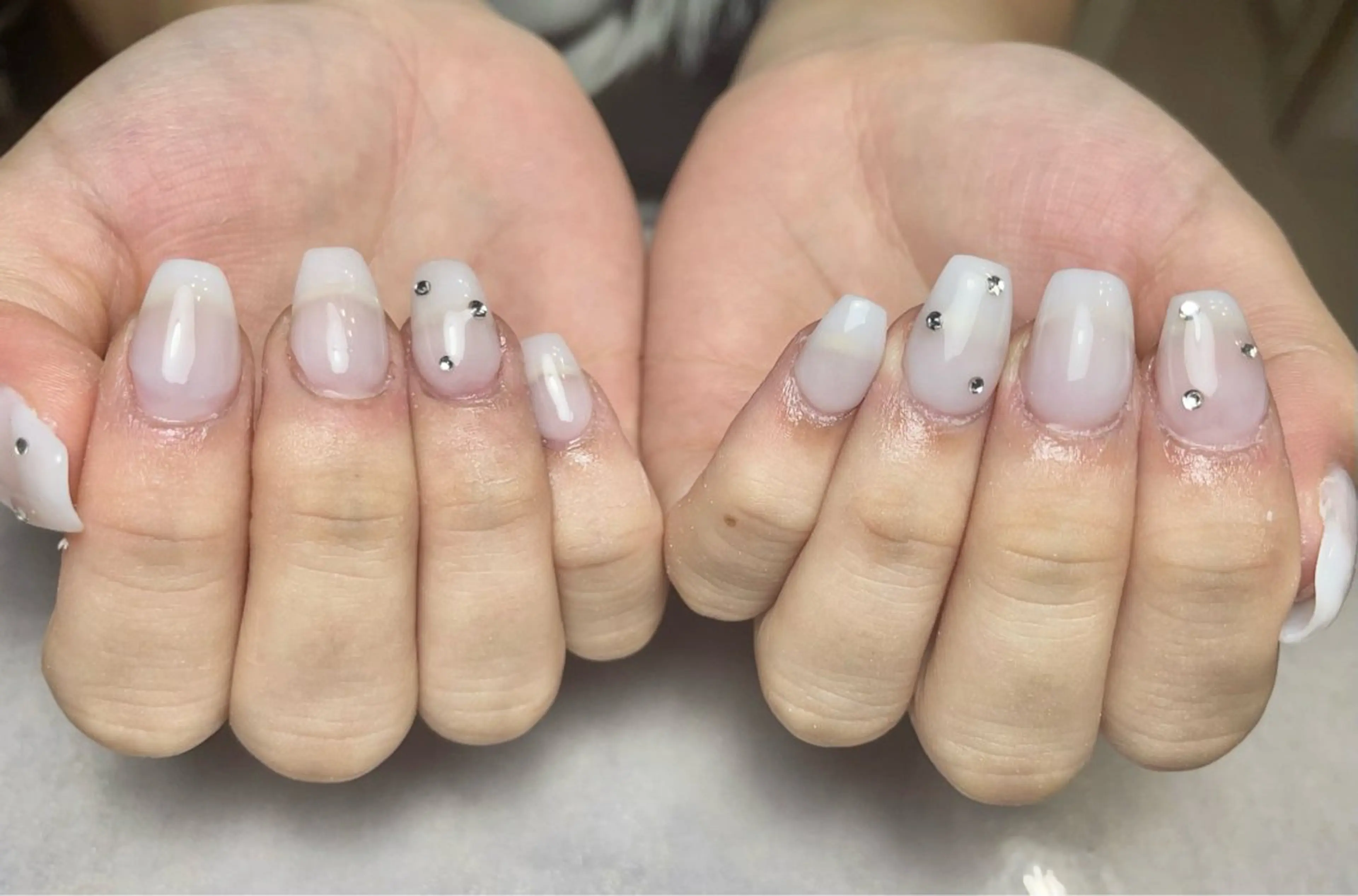 ネイル ジェルネイル オフィスネイル ワンカラーネイル パラジェル スカルプネイル ハンドネイル BLANCEnail所属・BLANCnail yuuのネイルデザイン