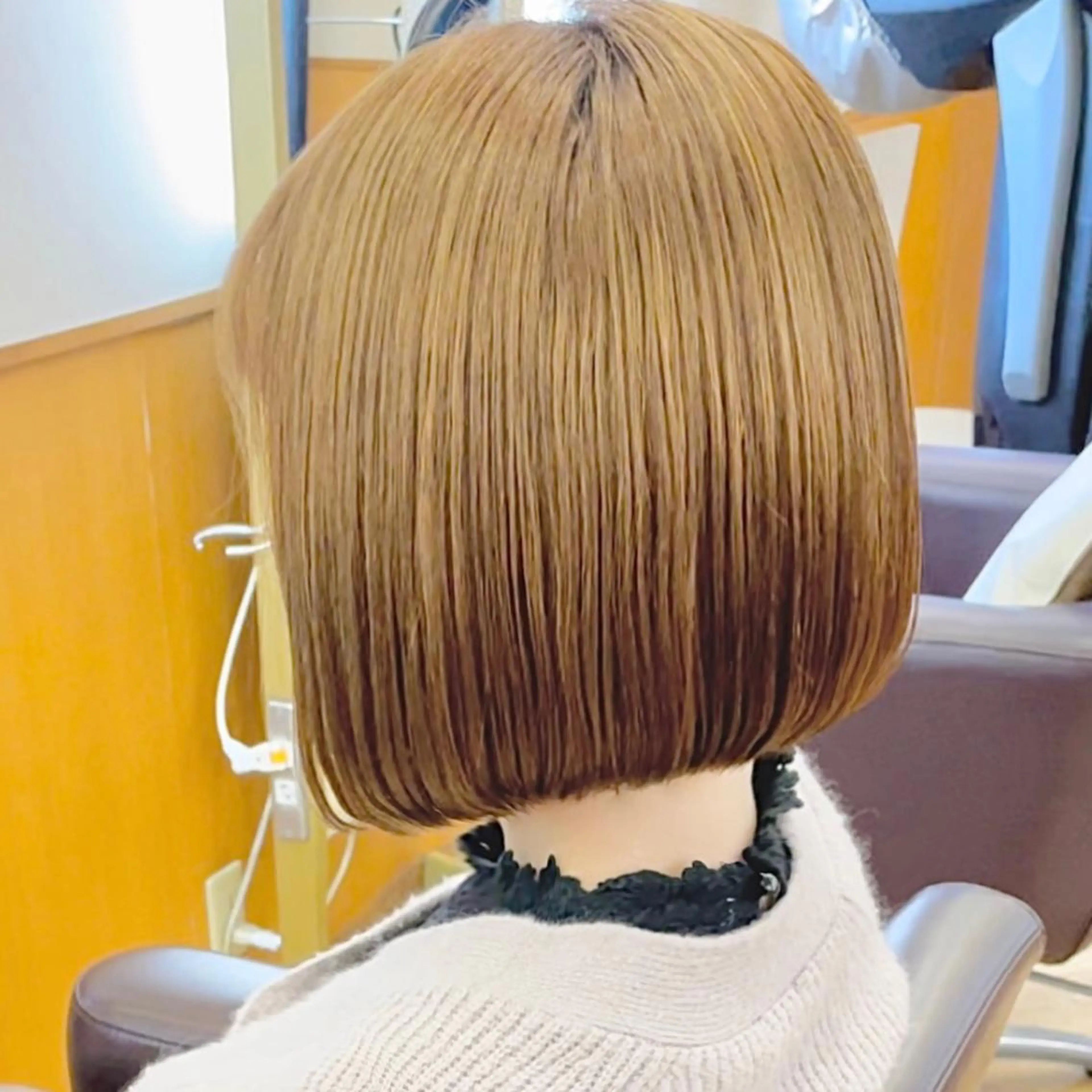 セミロング カラー ヘアアレンジ キッズ ベージュカラー ブリーチ ブロンド ボブ 髪質改善 カット ヘアカラー トリートメント さわ きょうすけ/ ボブ髪質改善ショートのヘアスタイル