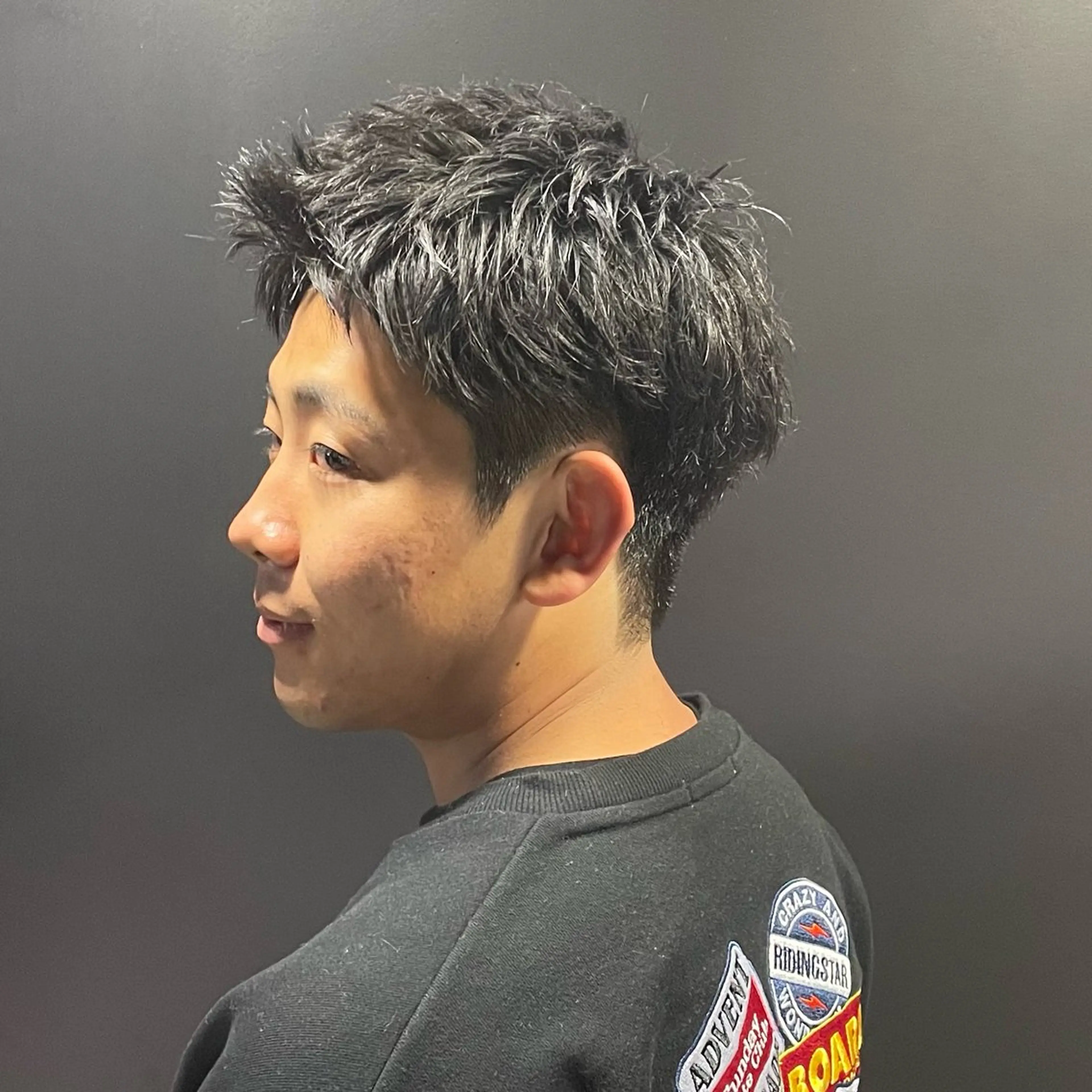 ショート メンズ スパイキーショート 刈り上げ ショートヘア スパイキーショート アメ村【戸兵吏駒】のヘアスタイル