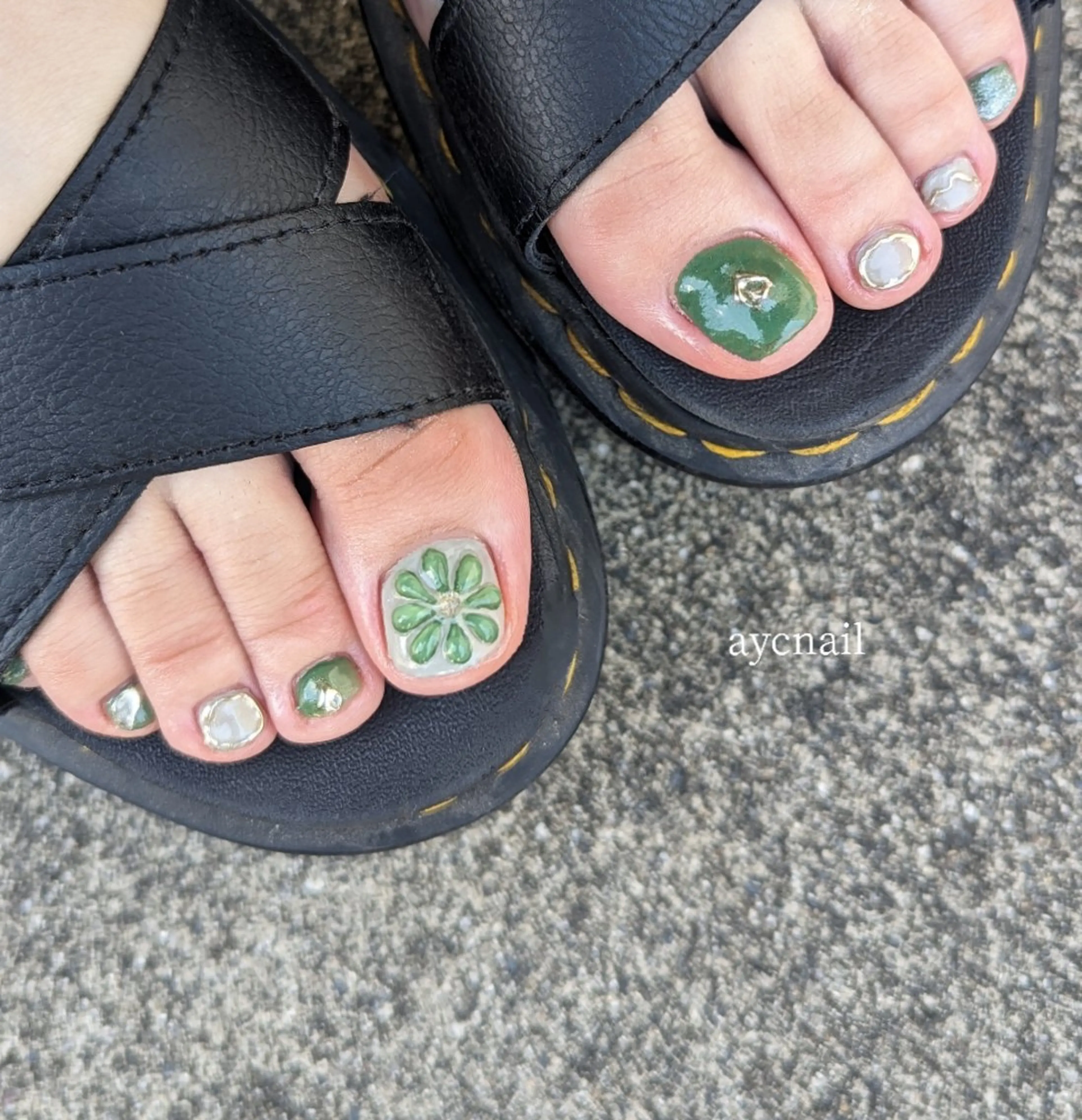 ネイル フットネイル フットネイル aycnail 　Ayakaのネイルデザイン