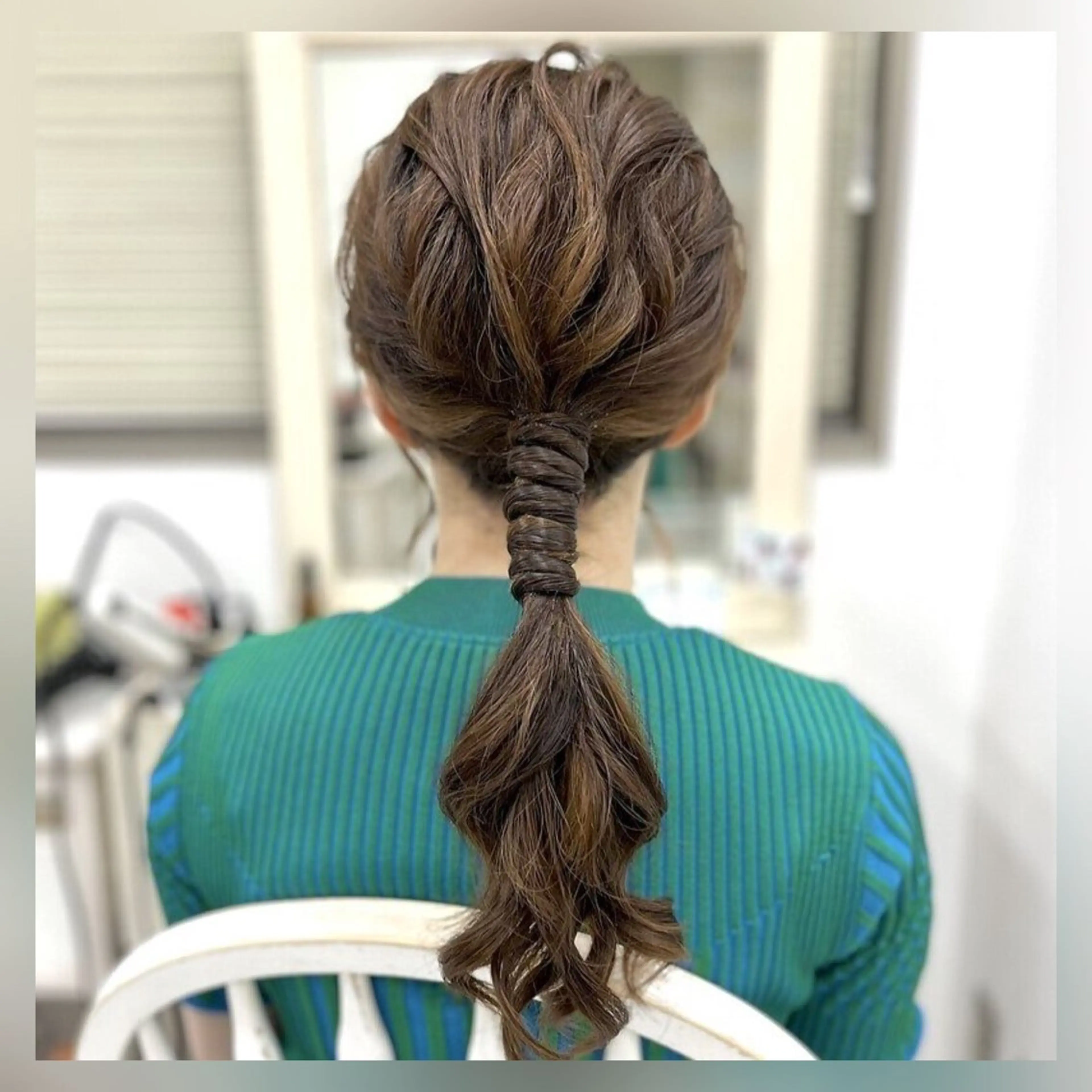 ヘアアレンジ ポニーテール ヘアセット 似合わせヘアメイク 💐オダギリチアキのヘアスタイル