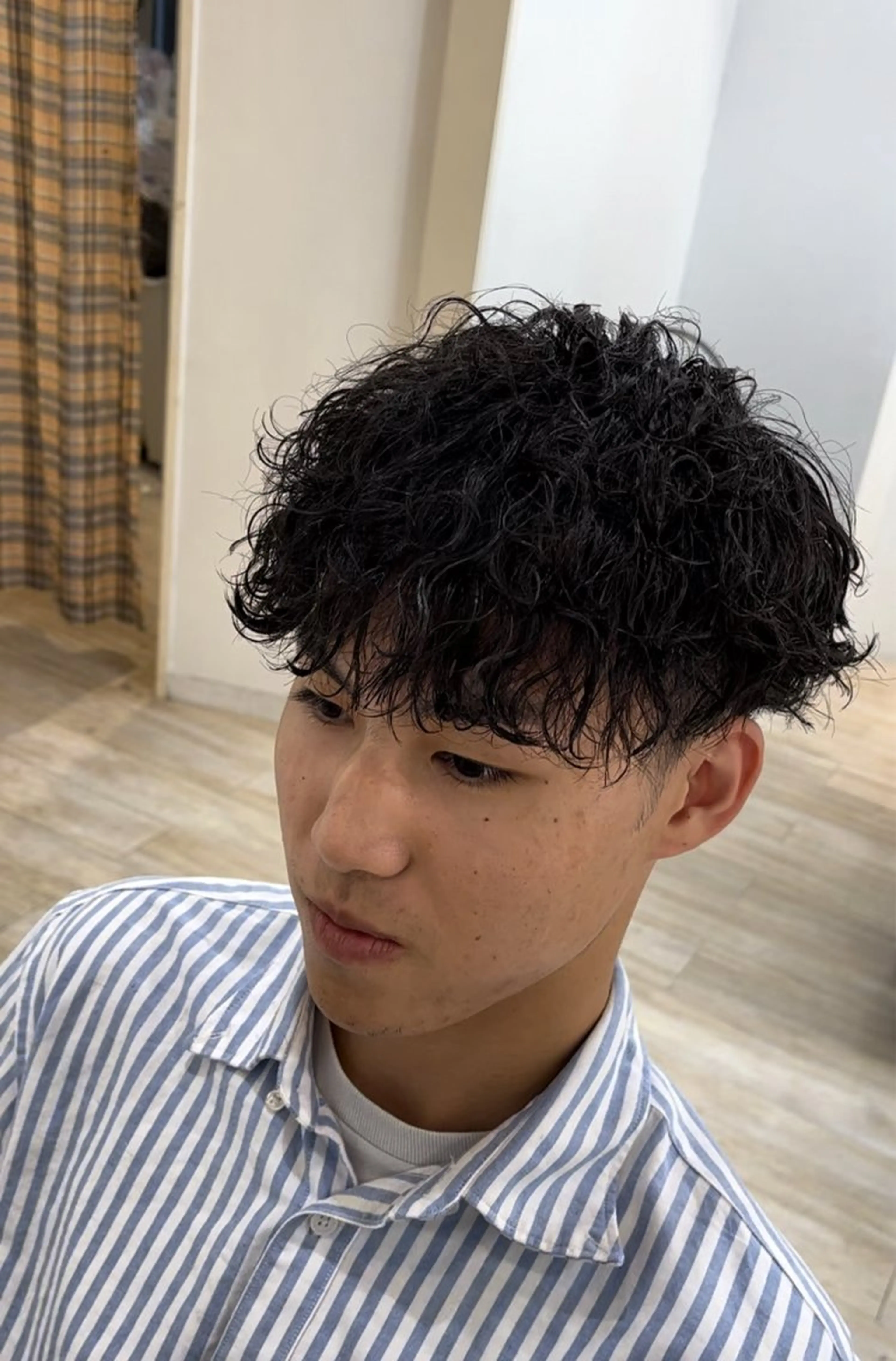 ショート パーマ メンズ メンズパーマ 波巻きパーマ Utata literie所属・嵯峨 大地/パーマ/ ハード系/特殊系のヘアスタイル