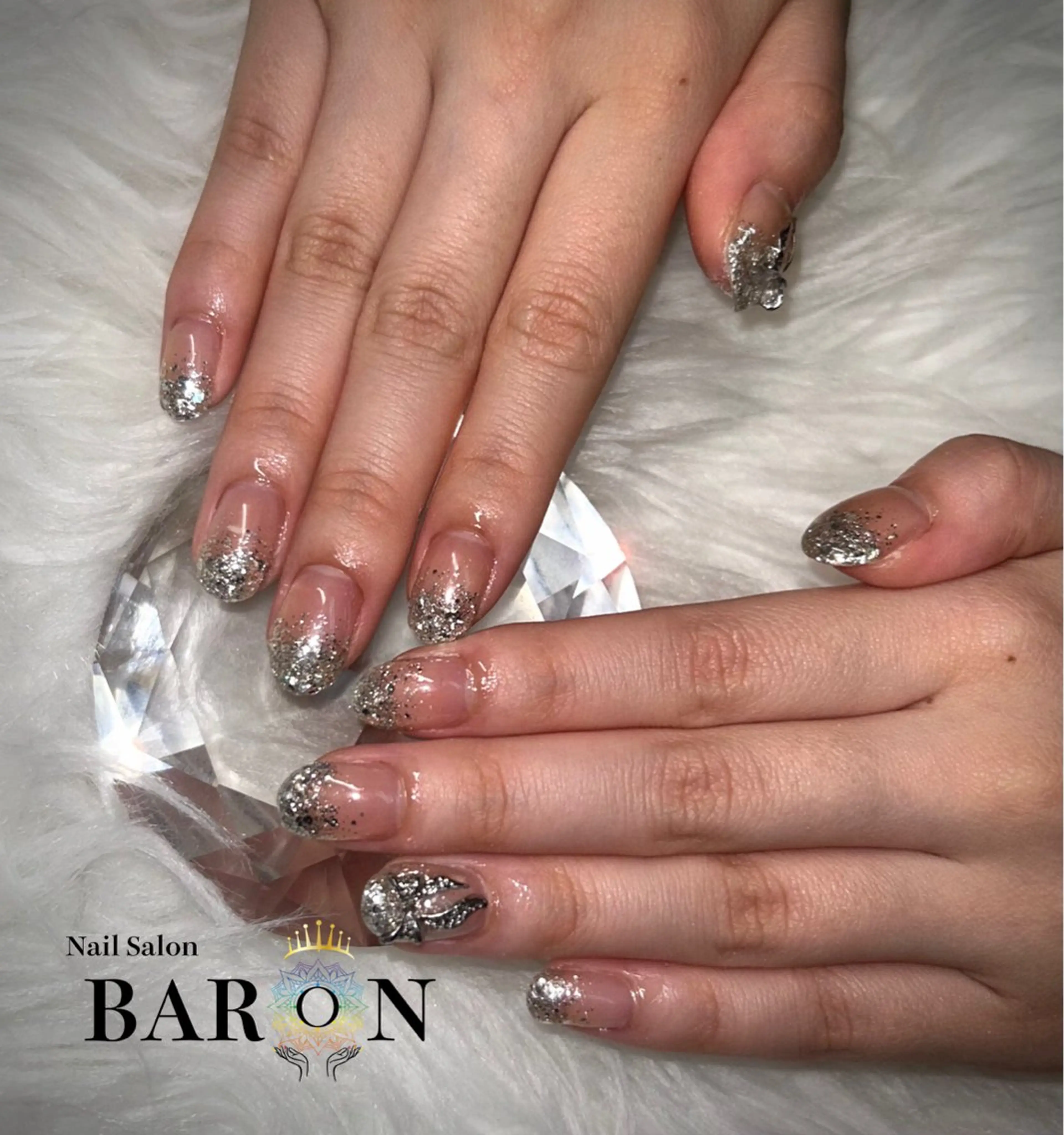 ネイル ラメ(グリッター) ラメグラデーション BARON AIMIのネイルデザイン