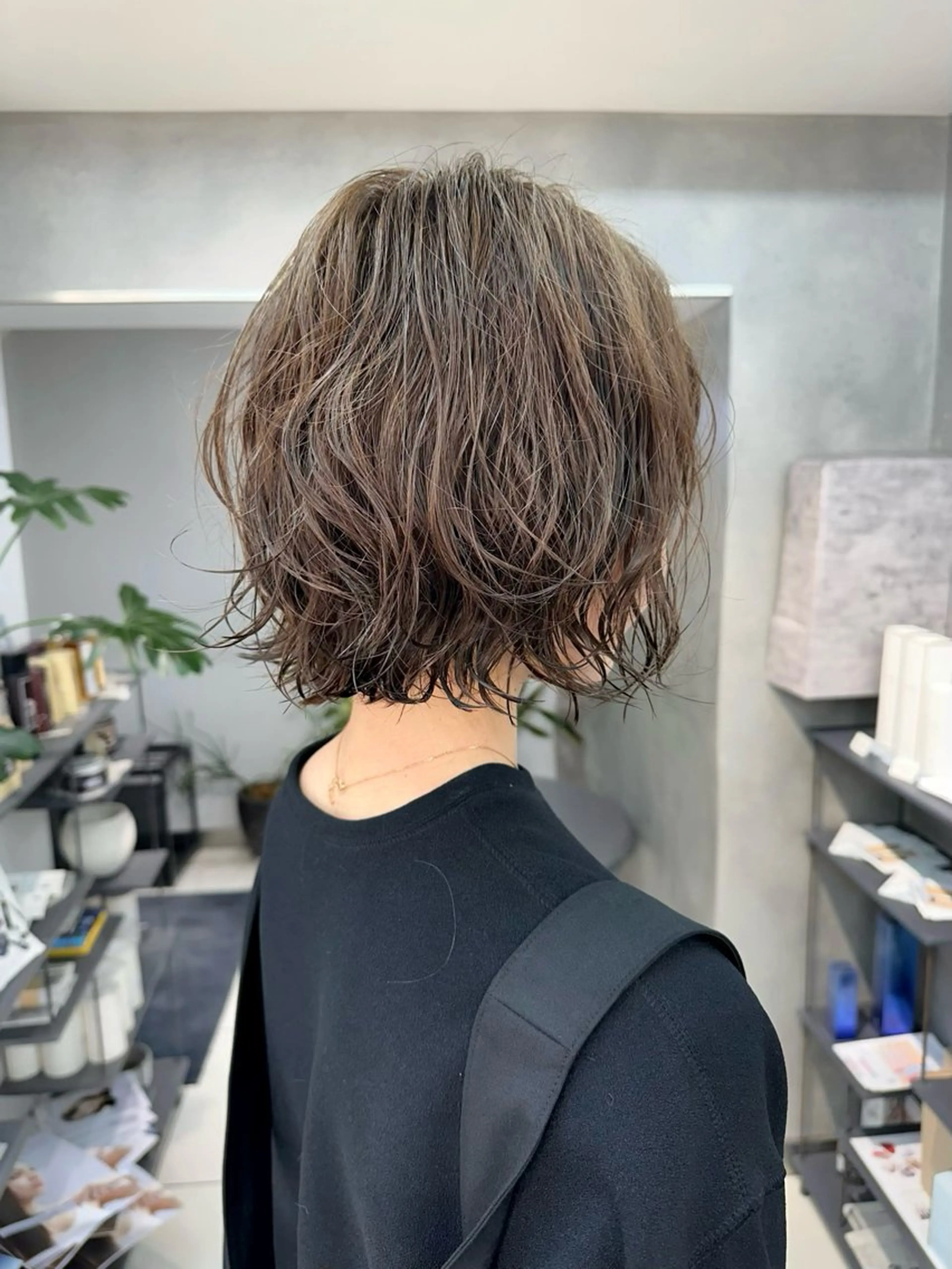 パーマ RIN パーマ/暖色カラーのヘアスタイル