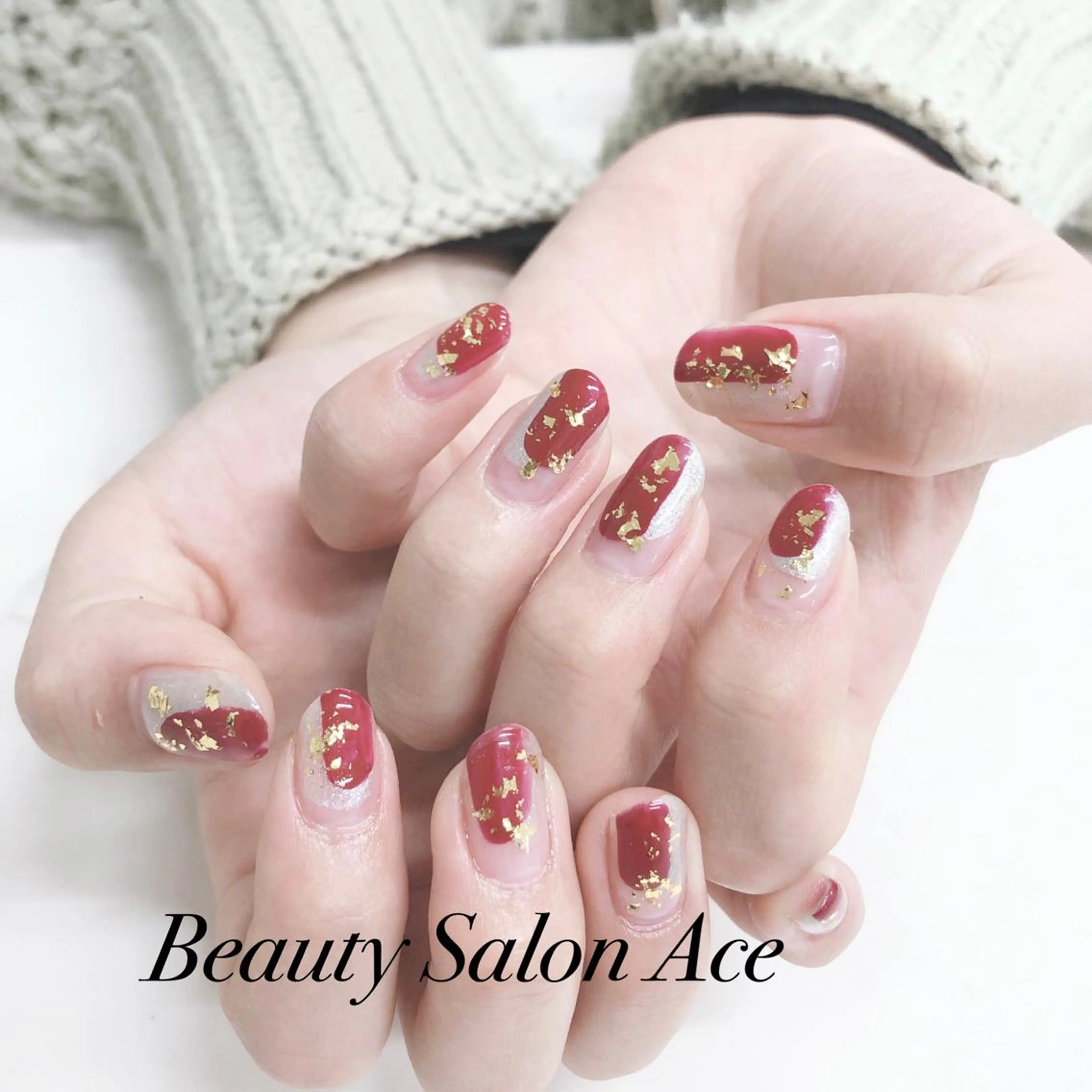 ネイル メンズネイル ニュアンスネイル 春ネイル Beauty Salon Ace（ネイルサロン　エース）所属・池袋フィルイン Ace♡長さだしのネイルデザイン