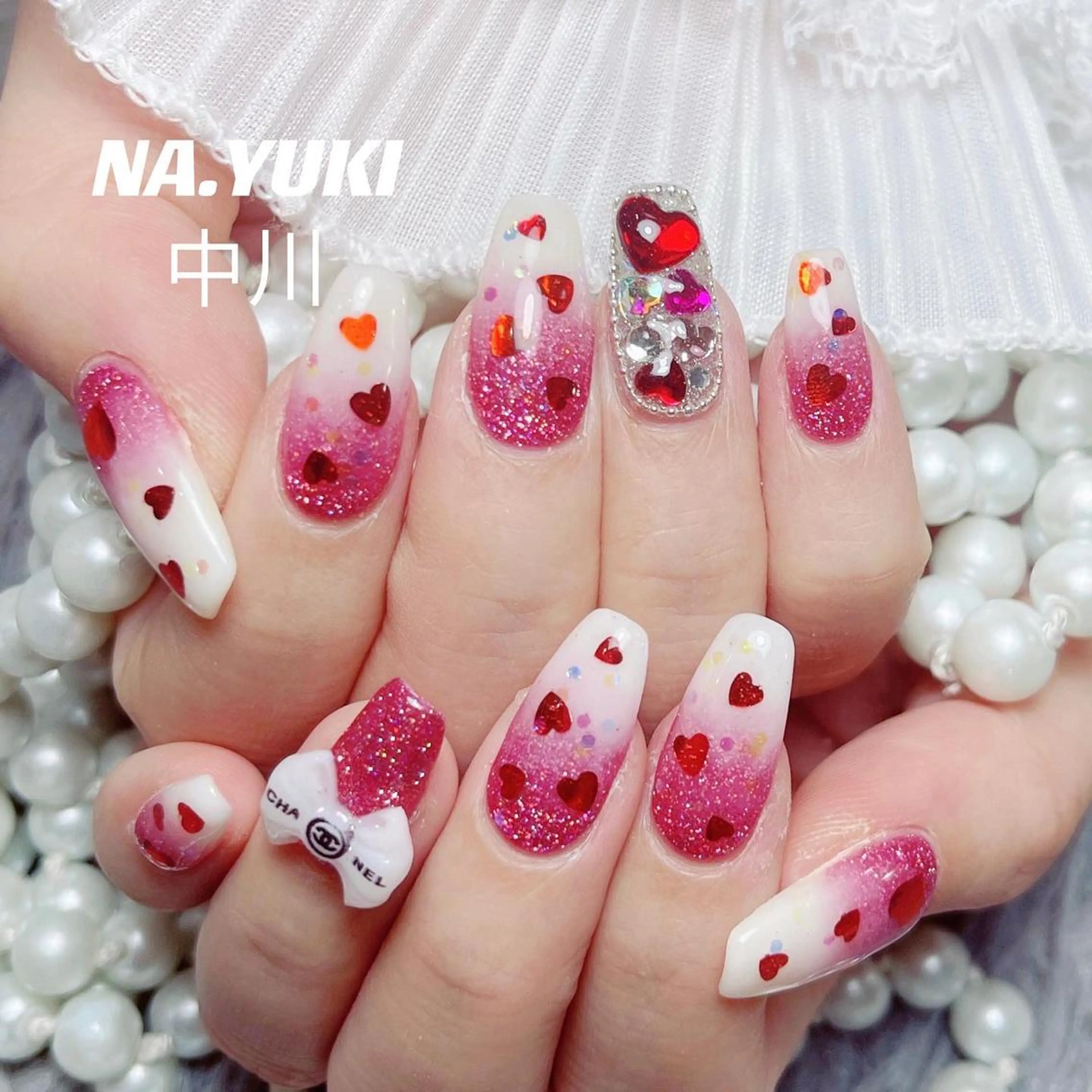 ロング ネイル ハンドネイル ハンドケア ナユキNA.YUKI 池袋店のネイルデザイン
