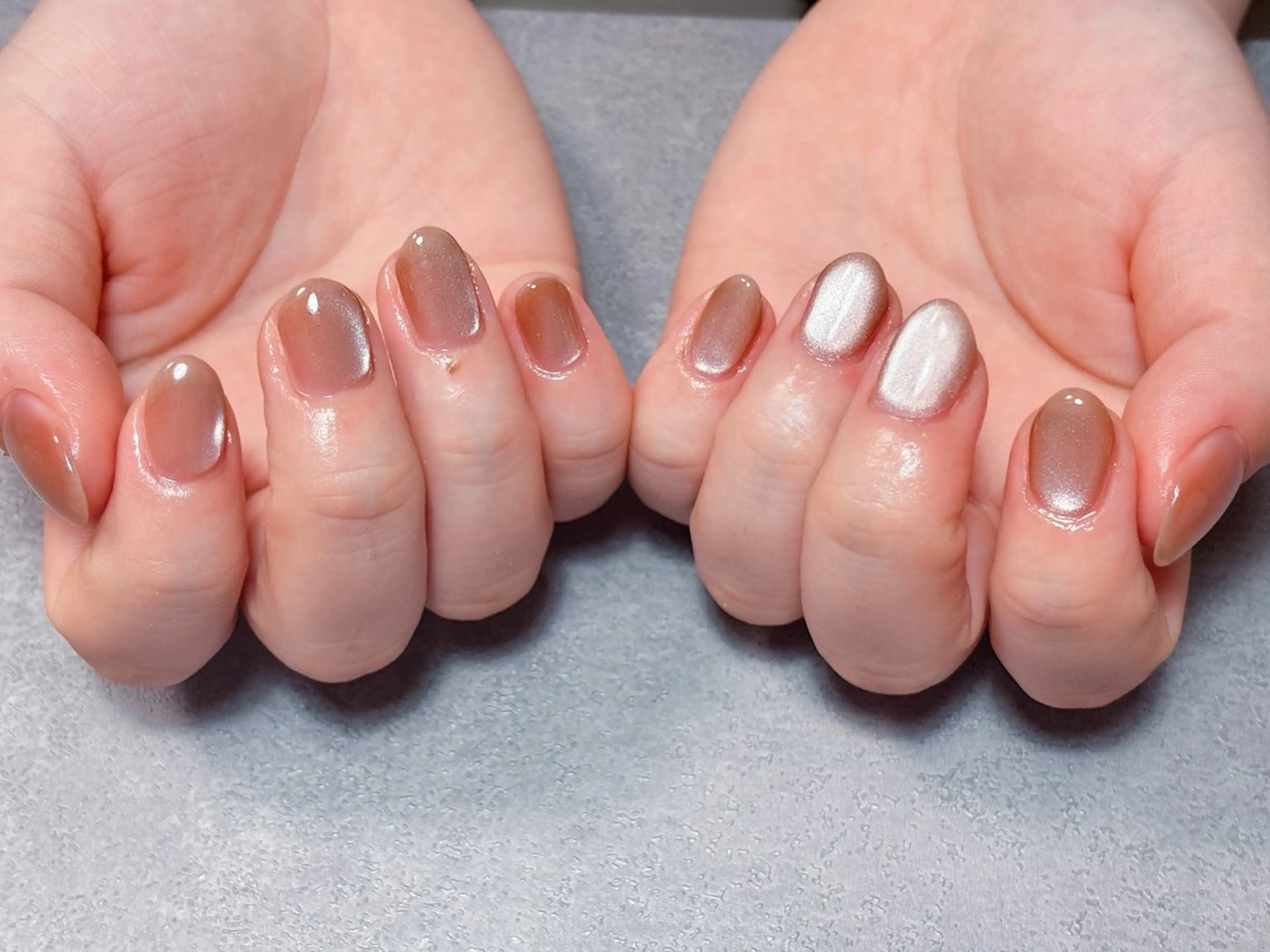 ネイル アートネイル マグネットネイル シンプルネイル 冬ネイル クリスマス ハンドネイル ハンドケア ゆ か_Nails💫のネイルデザイン