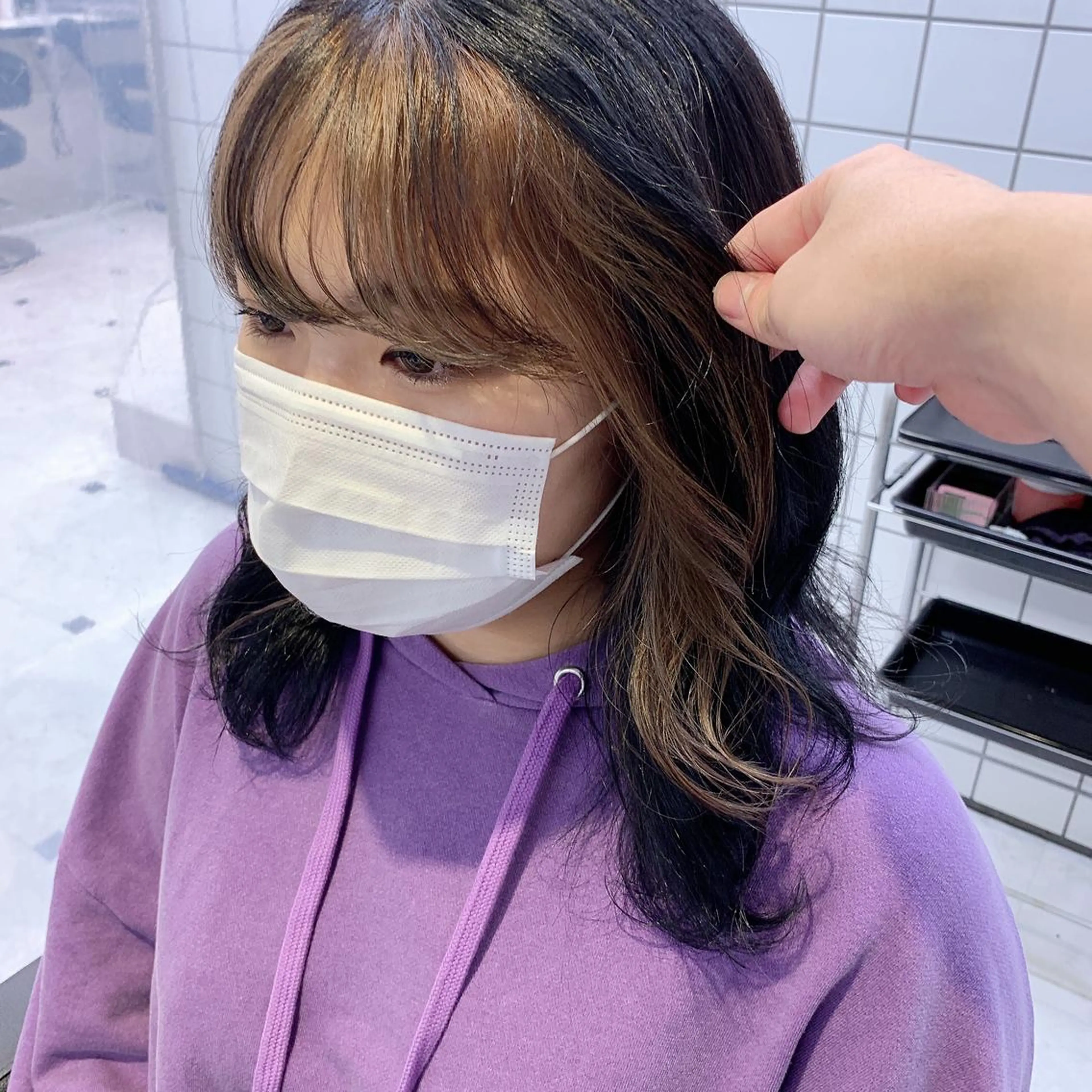 ロング カラー パーマ ヘアアレンジ メンズ ヘアカラー トリートメント ヘッドスパ ヘアセット 🌈トレンドヘア 🌈WATARU🌈のヘアスタイル