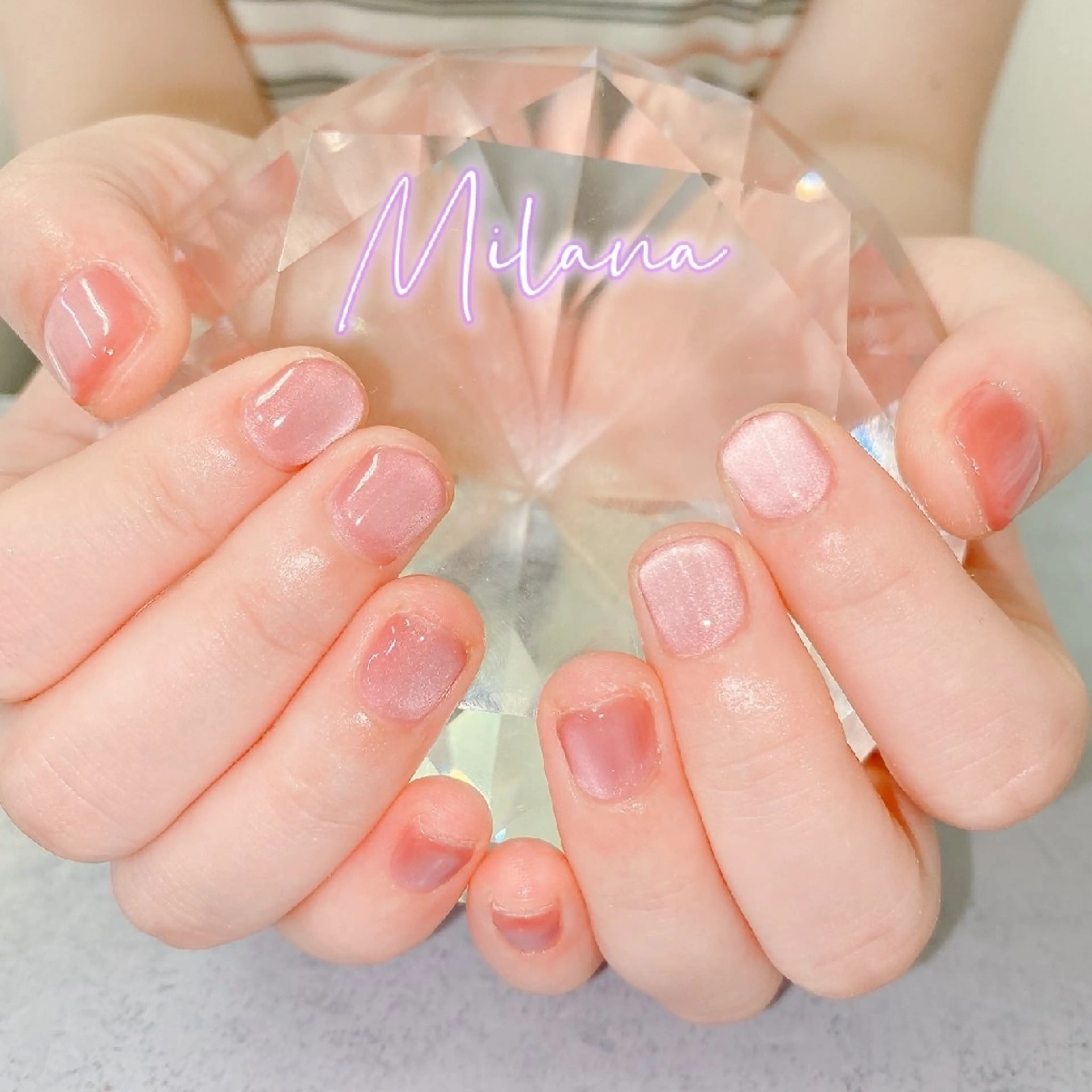ネイル マグネットネイル ワンカラーネイル Milana 川瀬のネイルデザイン