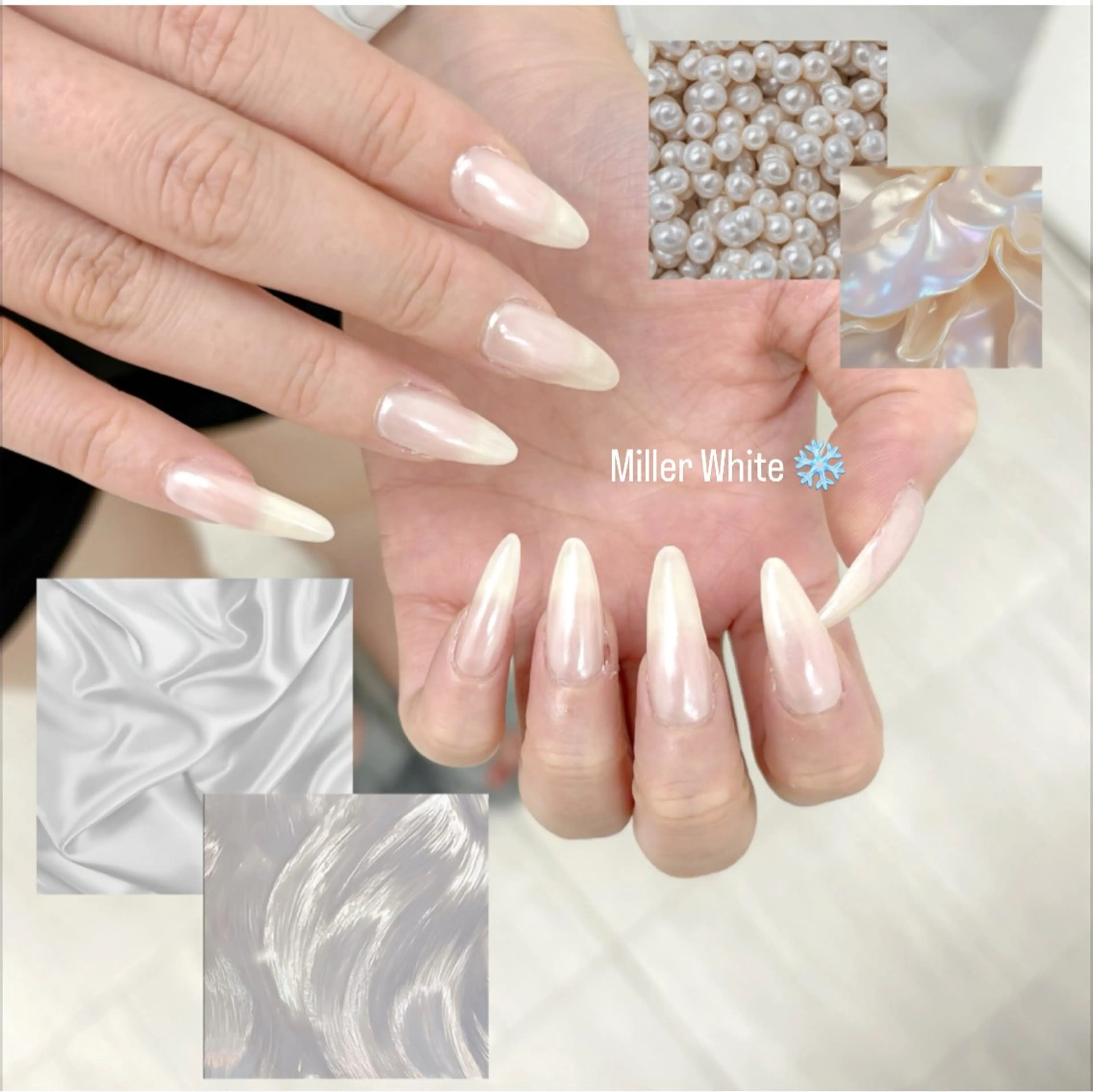 Hand　ネイルモデル　ミラー "オフ有り" "フィルイン可能🉑'の写真