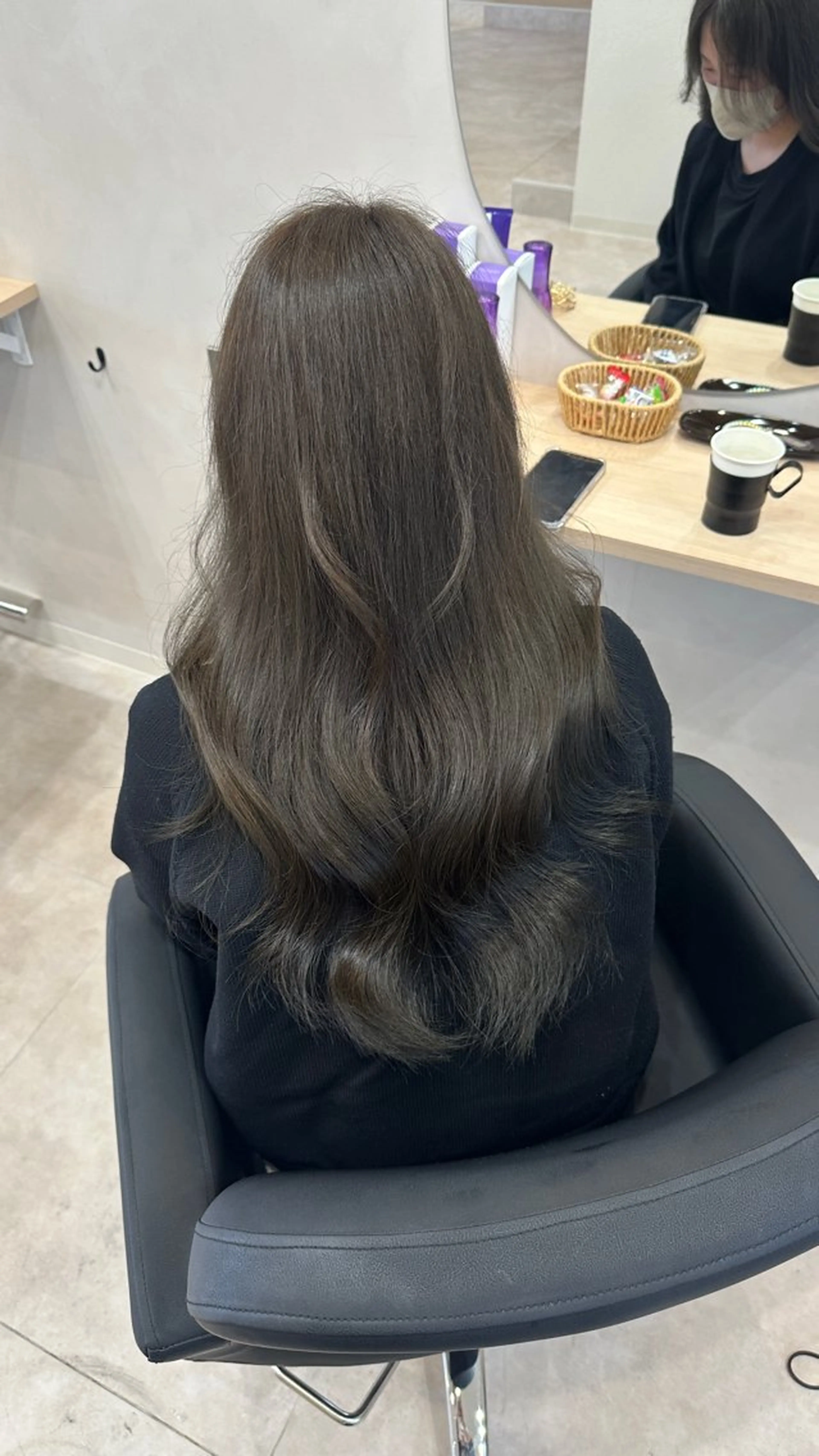 ロング カラー グレージュ オリーブグレージュ オリーブグレー ALLEN hair 郡山店所属・和久 夢彩のヘアスタイル