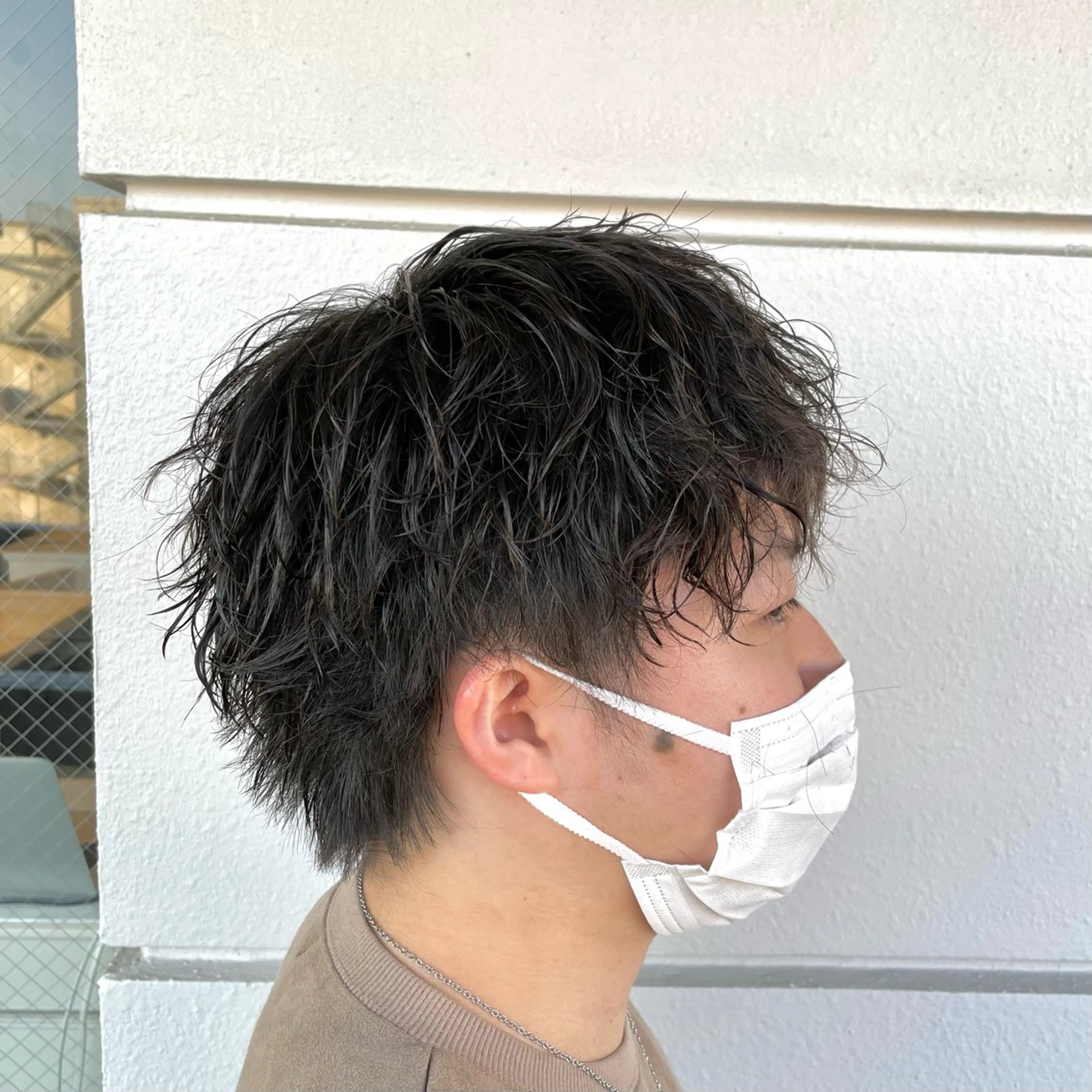 パーマ メンズ カット パーマ トリートメント 西村 れいのヘアスタイル