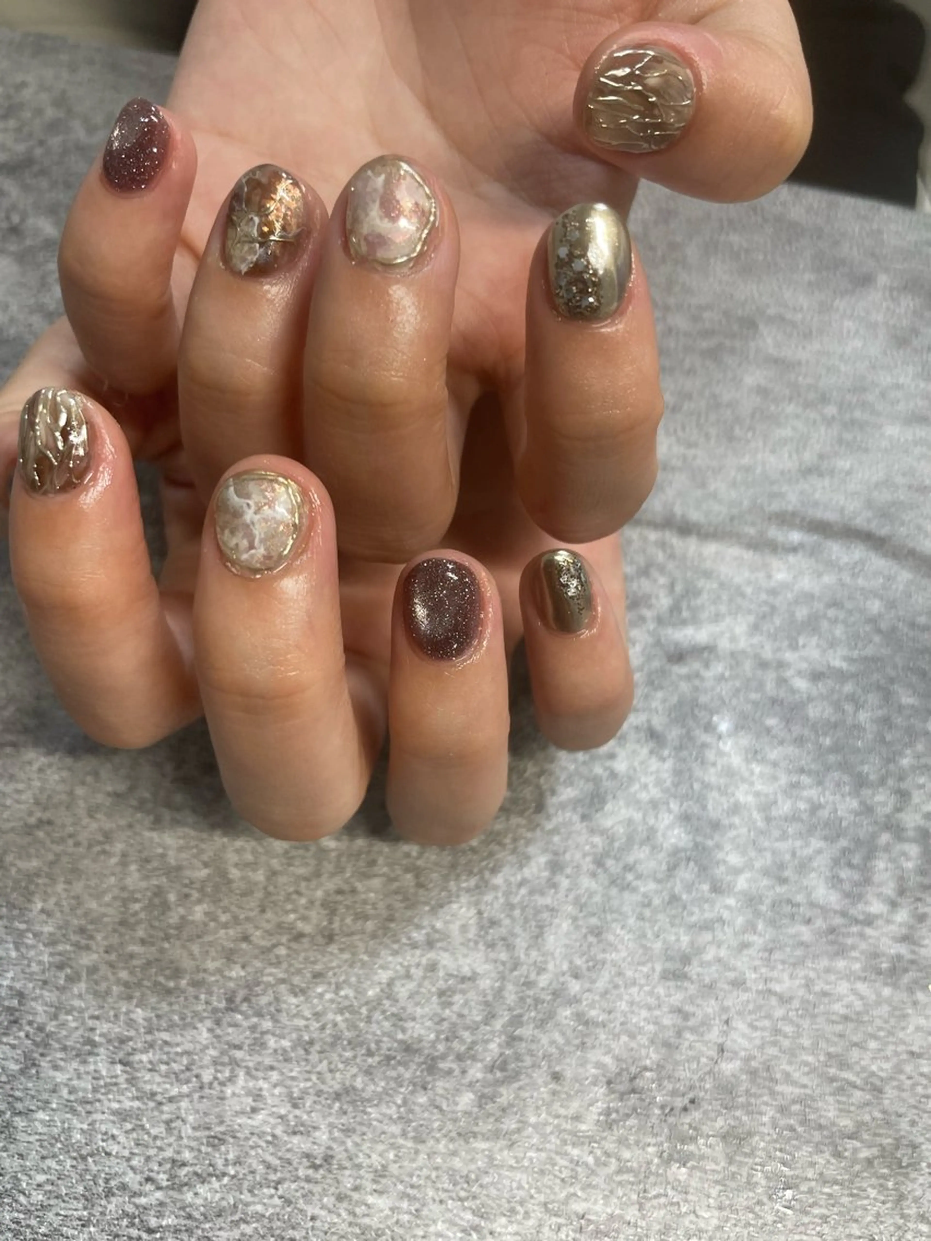 ショート イプニ ネイルのネイルデザイン