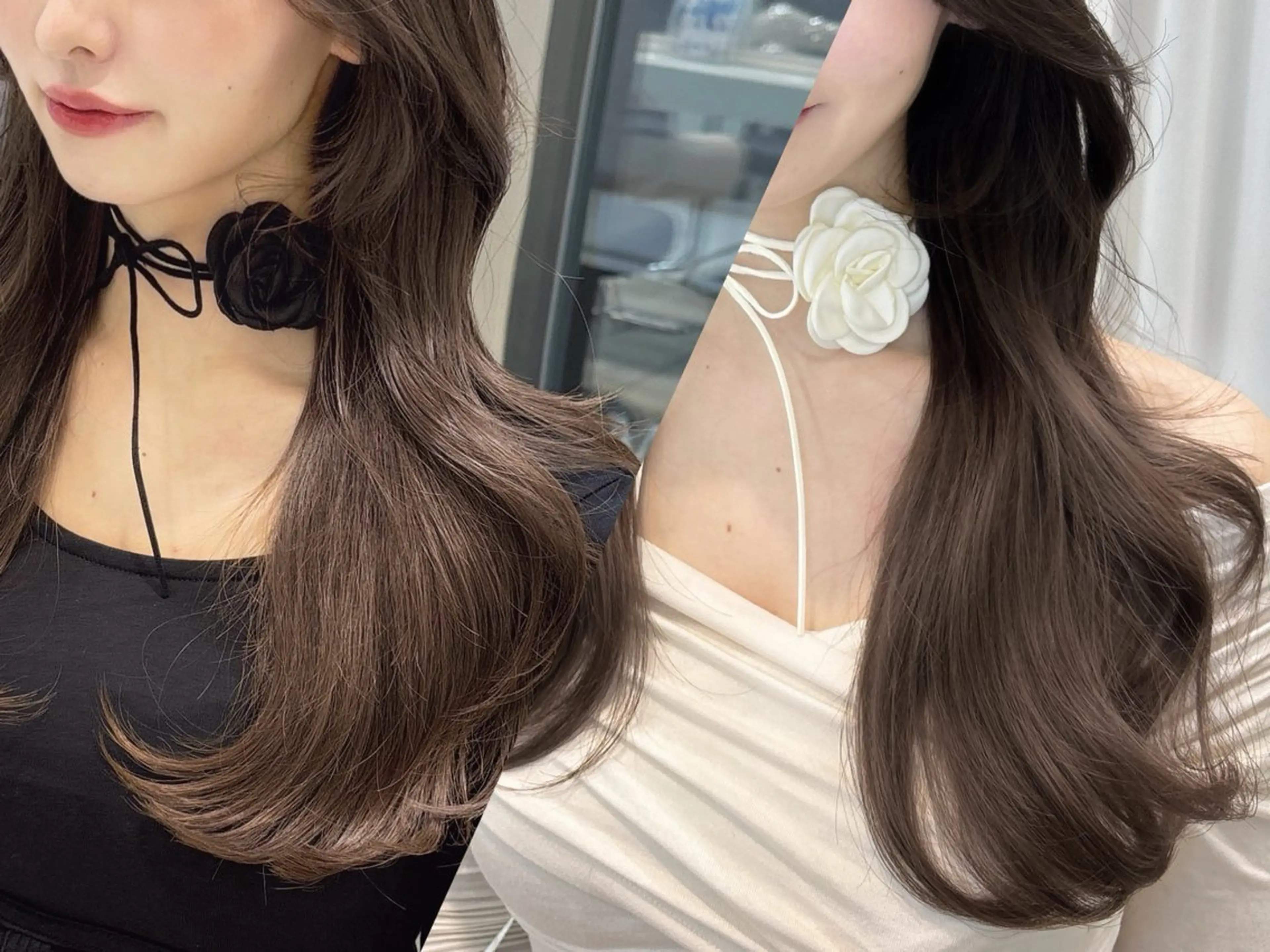 ロング 💗ブリーチなし 透け感💗徳井はやとのヘアスタイル