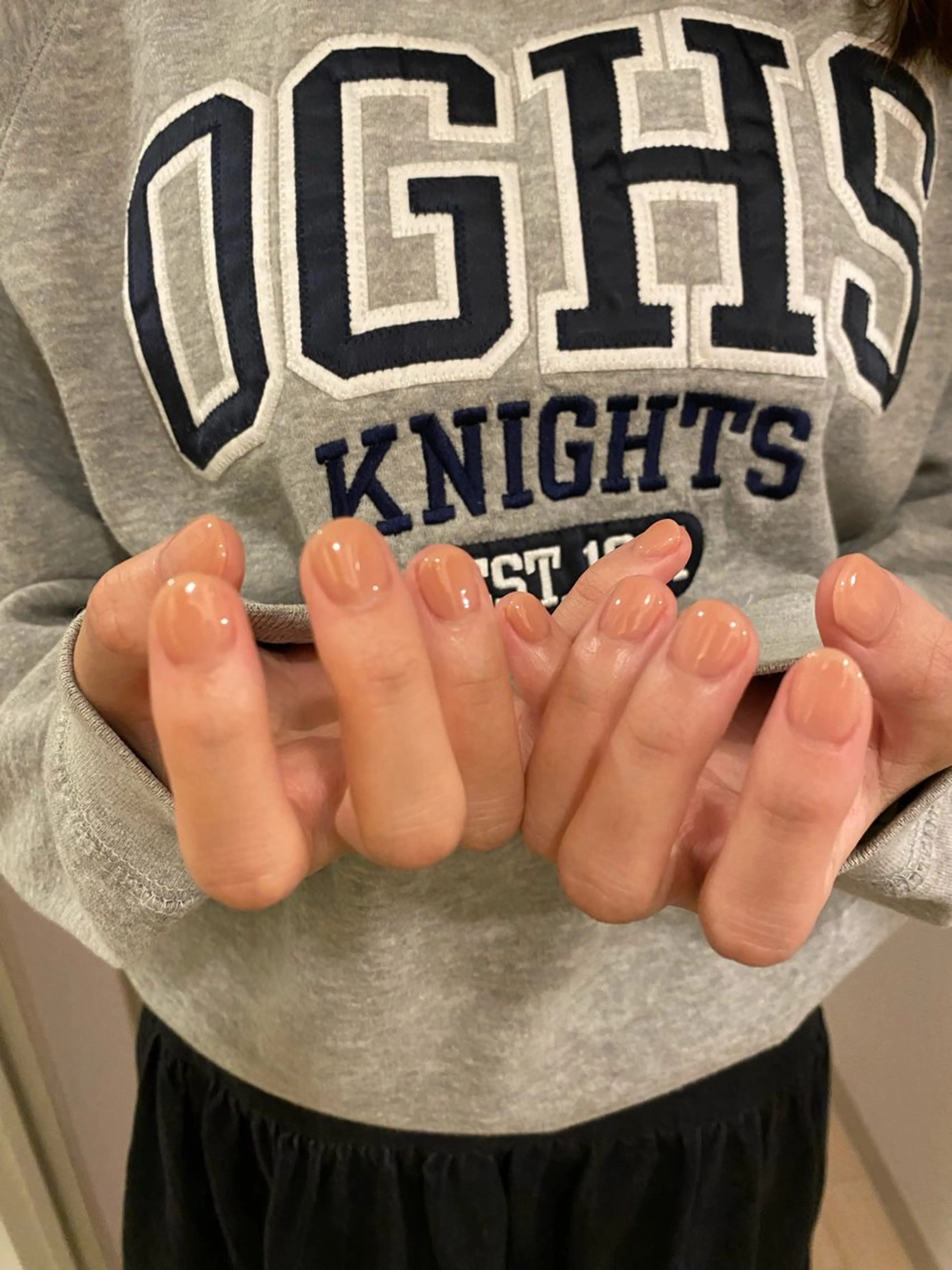 ネイル 氷ネイル・うるうるネイル ワンカラーネイル ピンク umi nailのネイルデザイン