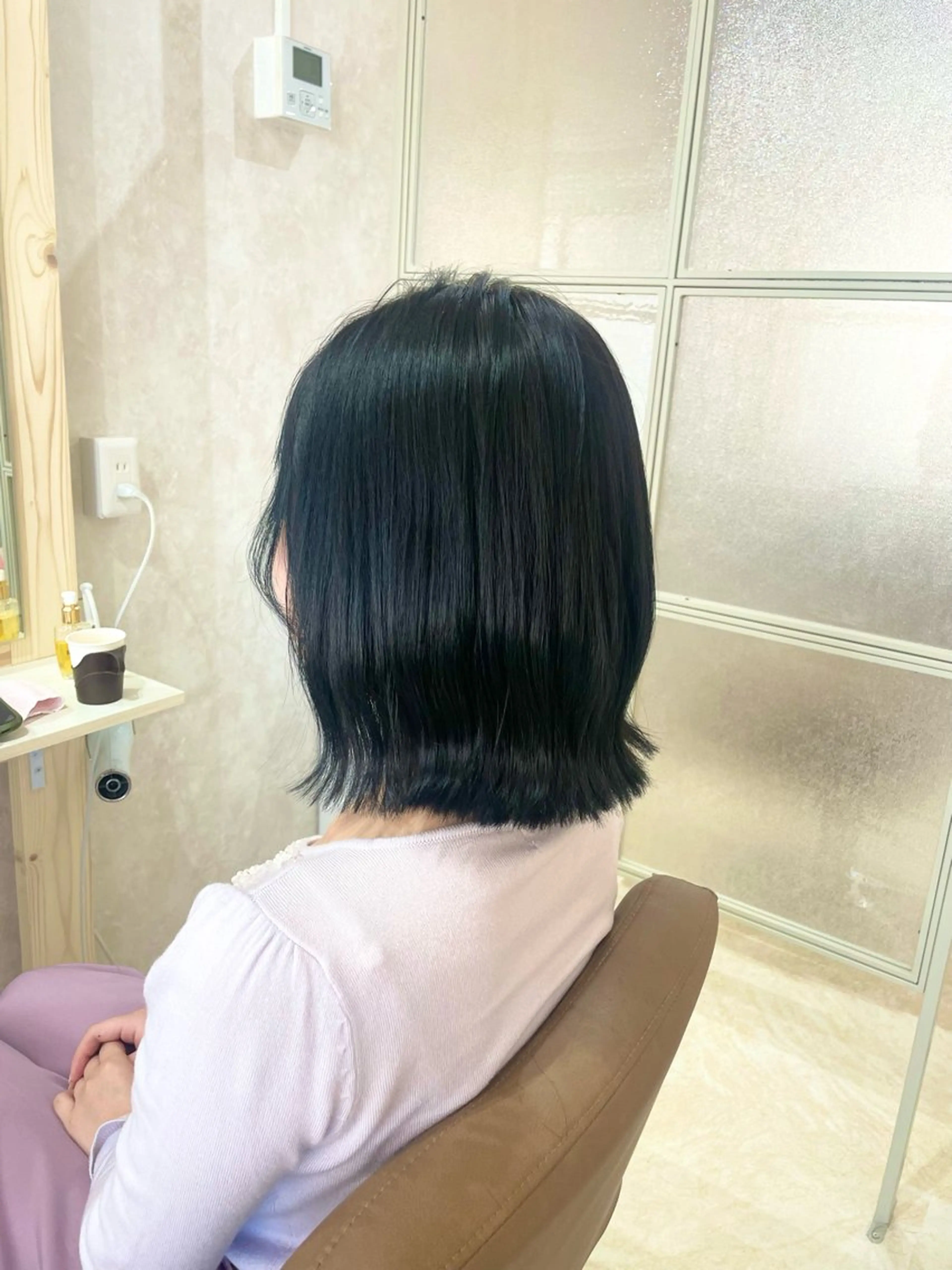 ミディアム カット ヘアカラー トリートメント SAKURA♡ 【Rico.】のヘアスタイル